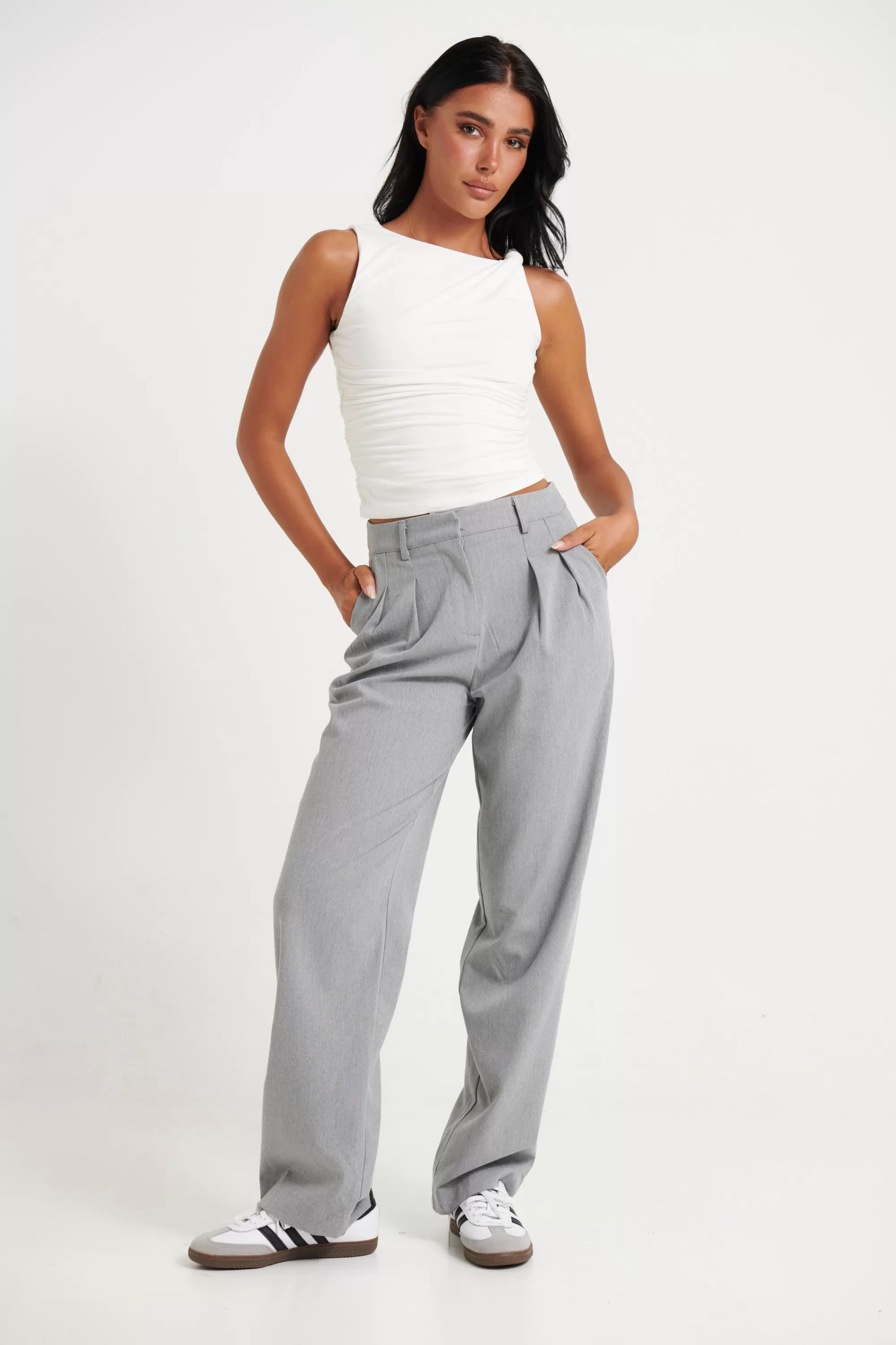 Pants>qtrendfashion Alexis Pant Grey