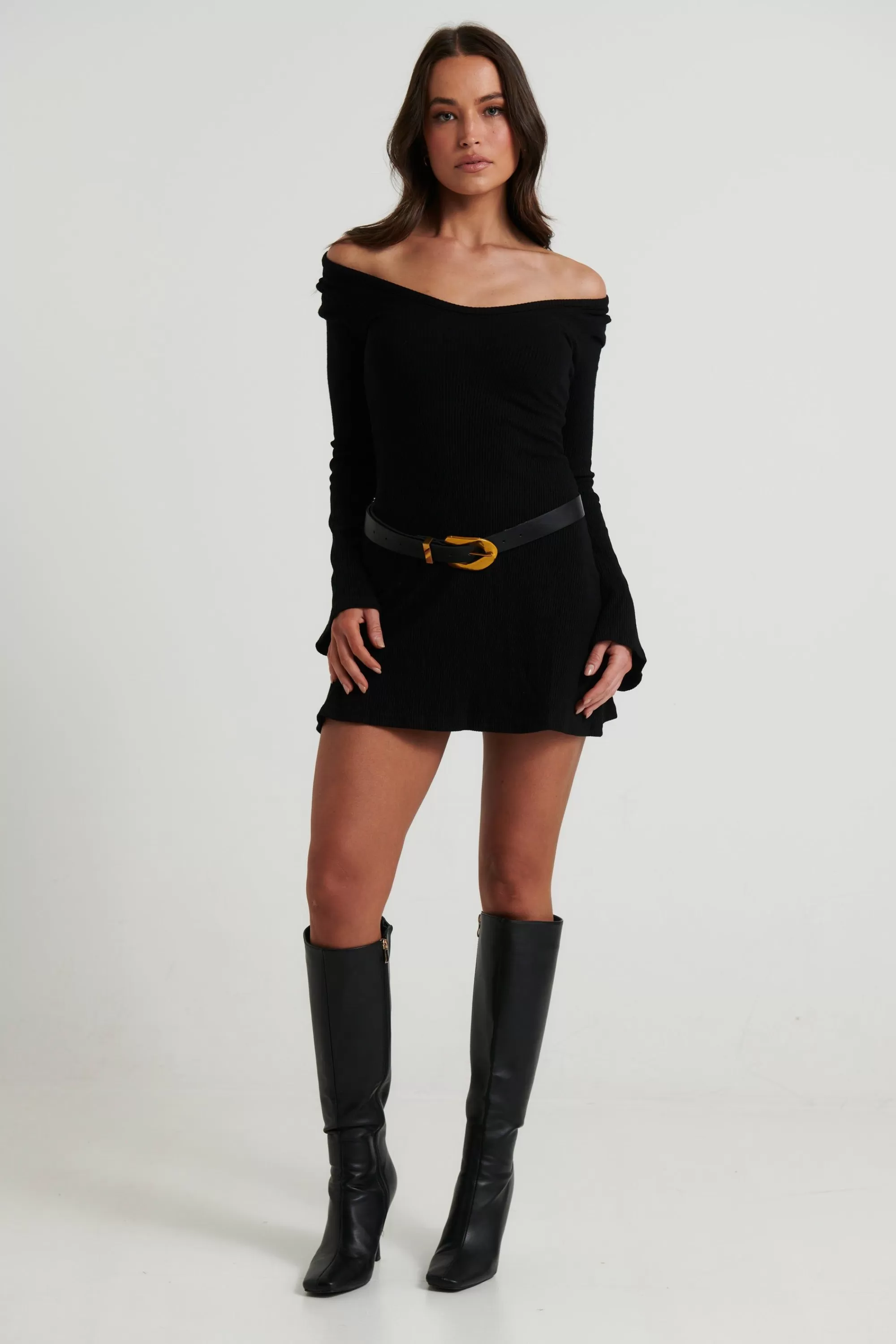 Dresses>Label Levverage Alilah Mini Dress Black