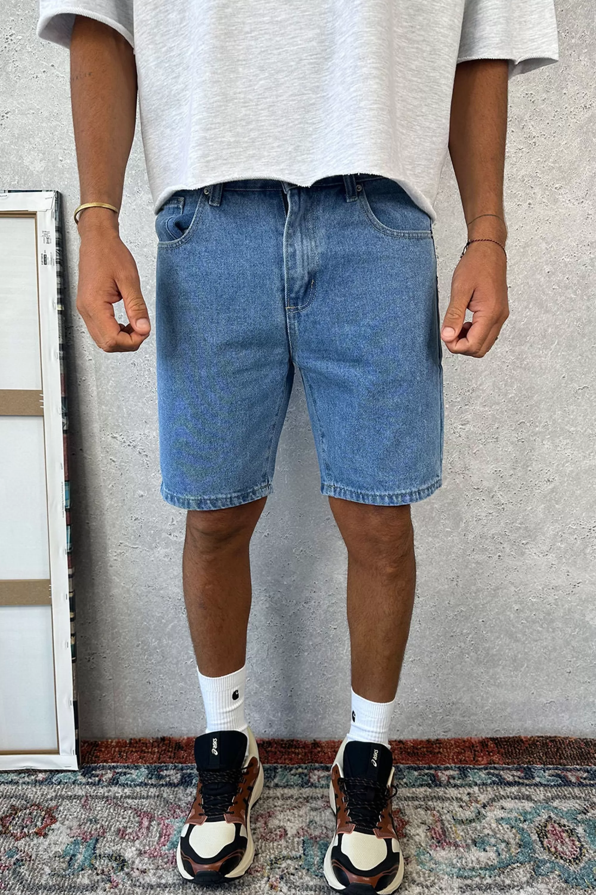 Denim>Sampson and Taylor Andre Relaxed Denim Short Blue