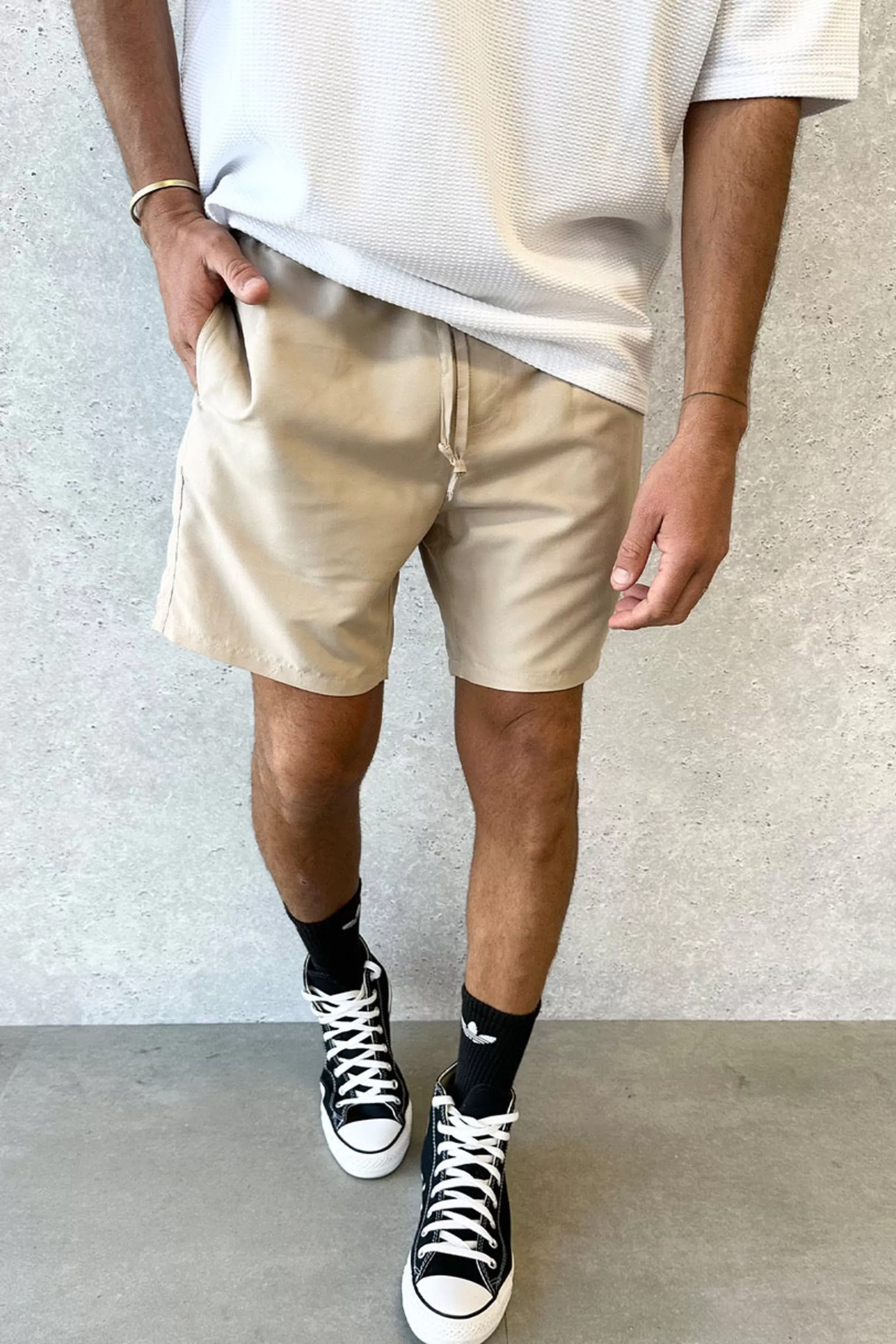 Shorts>Sampson and Taylor Ben Mesh Line Short Sand - Sale