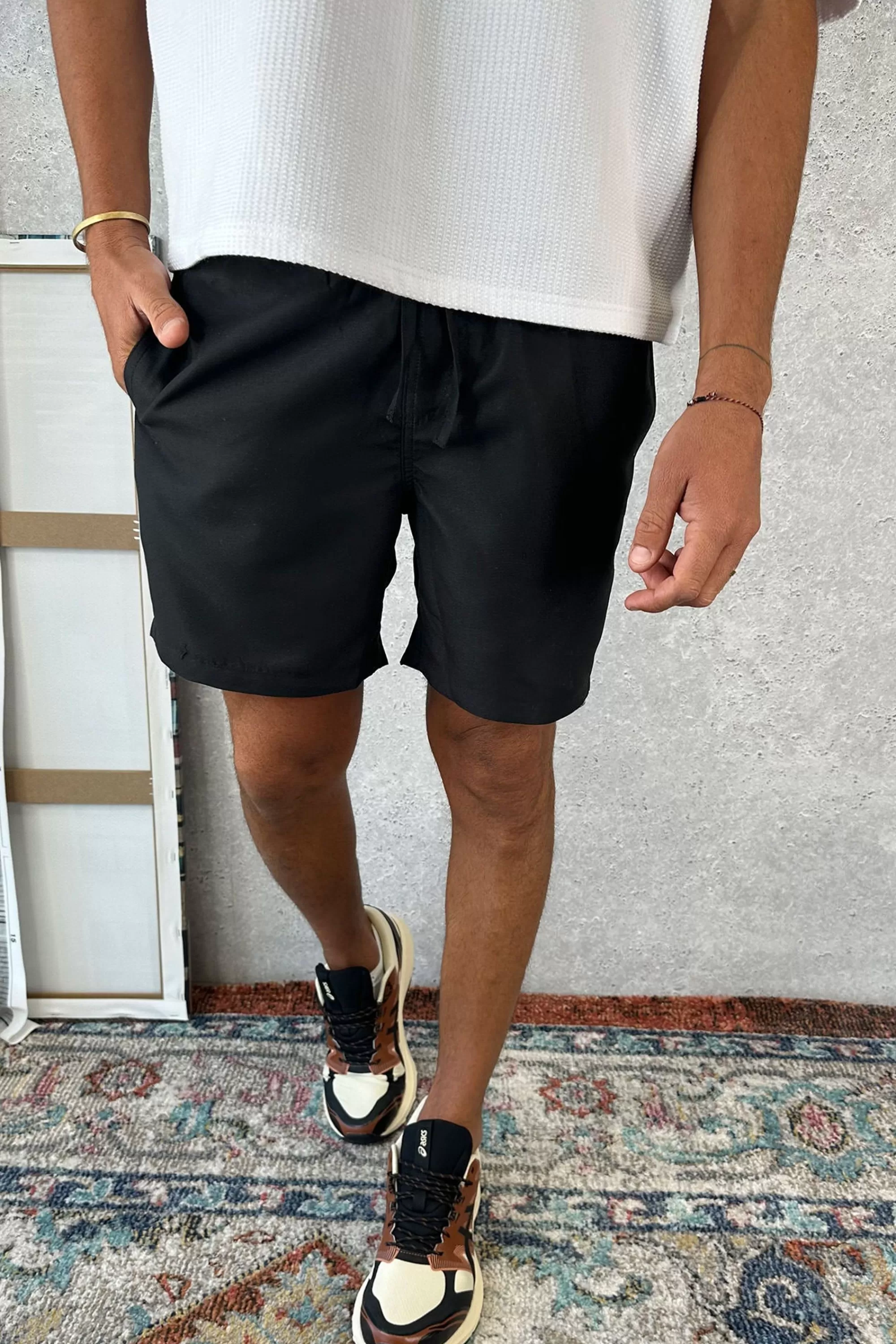 Shorts>Sampson and Taylor Ben Mesh Lined Short Black - Sale