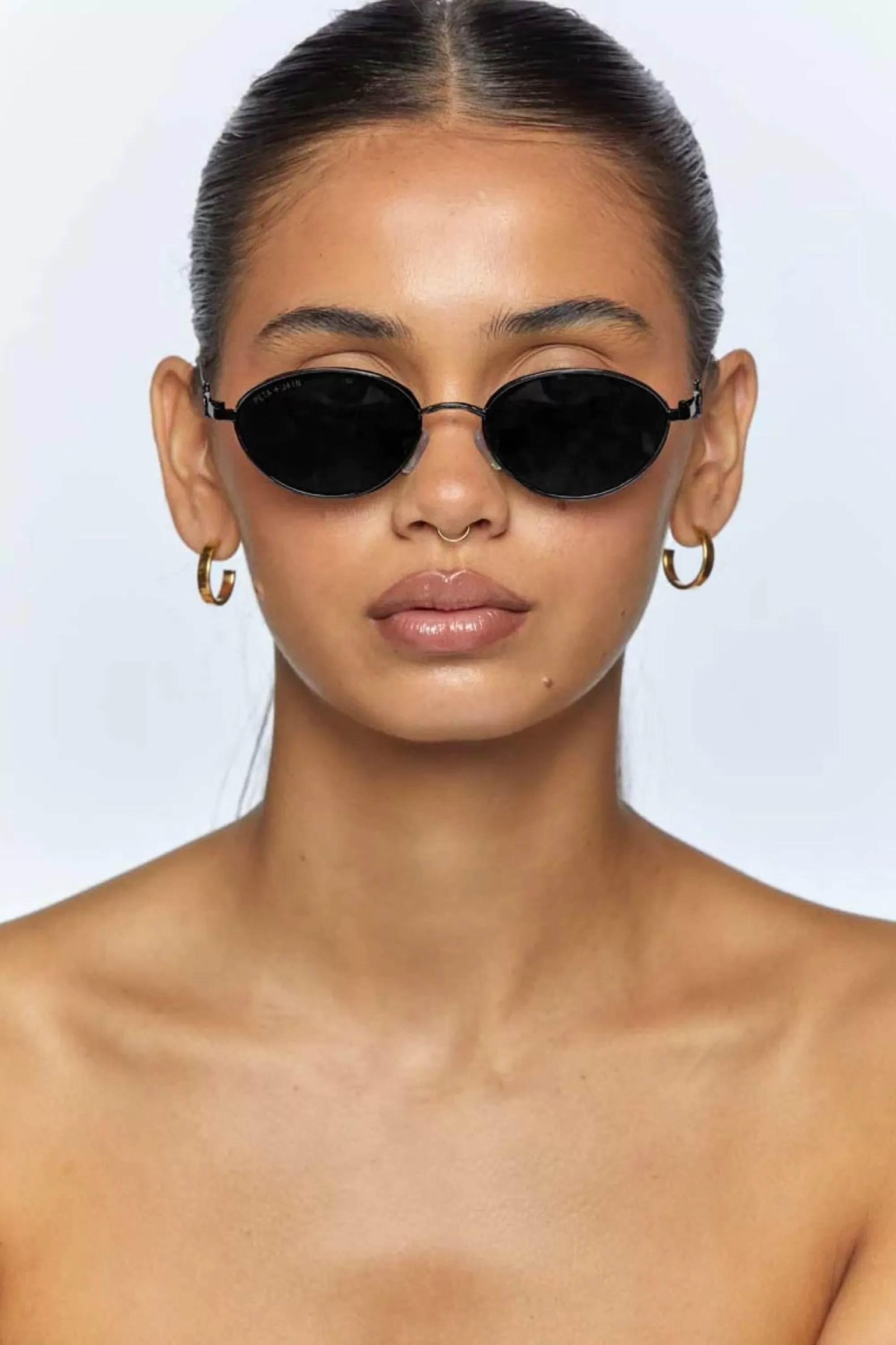 Sunglasses>Peta + Jain Calista Sunglasses Black/Black