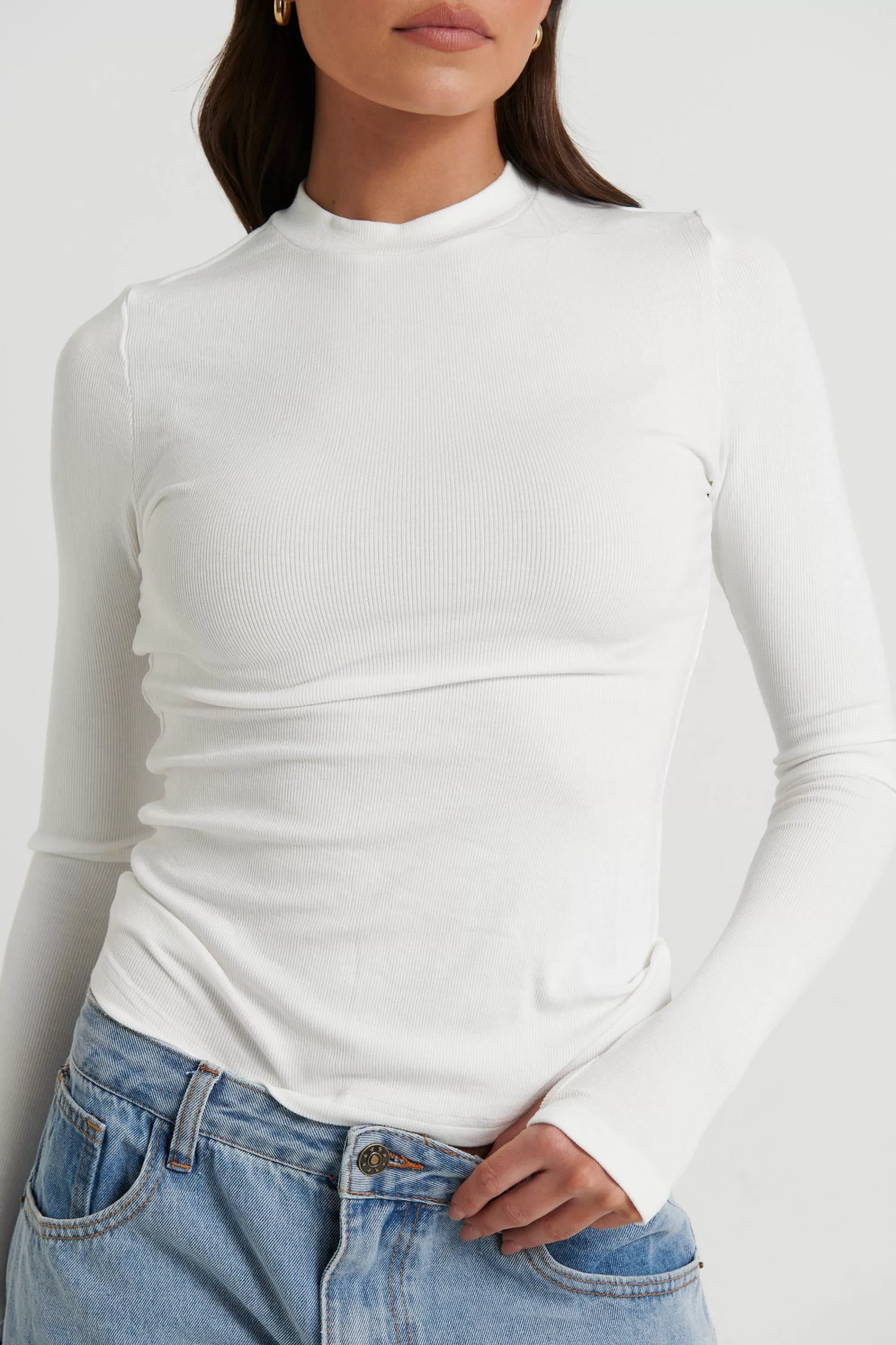 Tops>Four Fashion Cassidy Top White