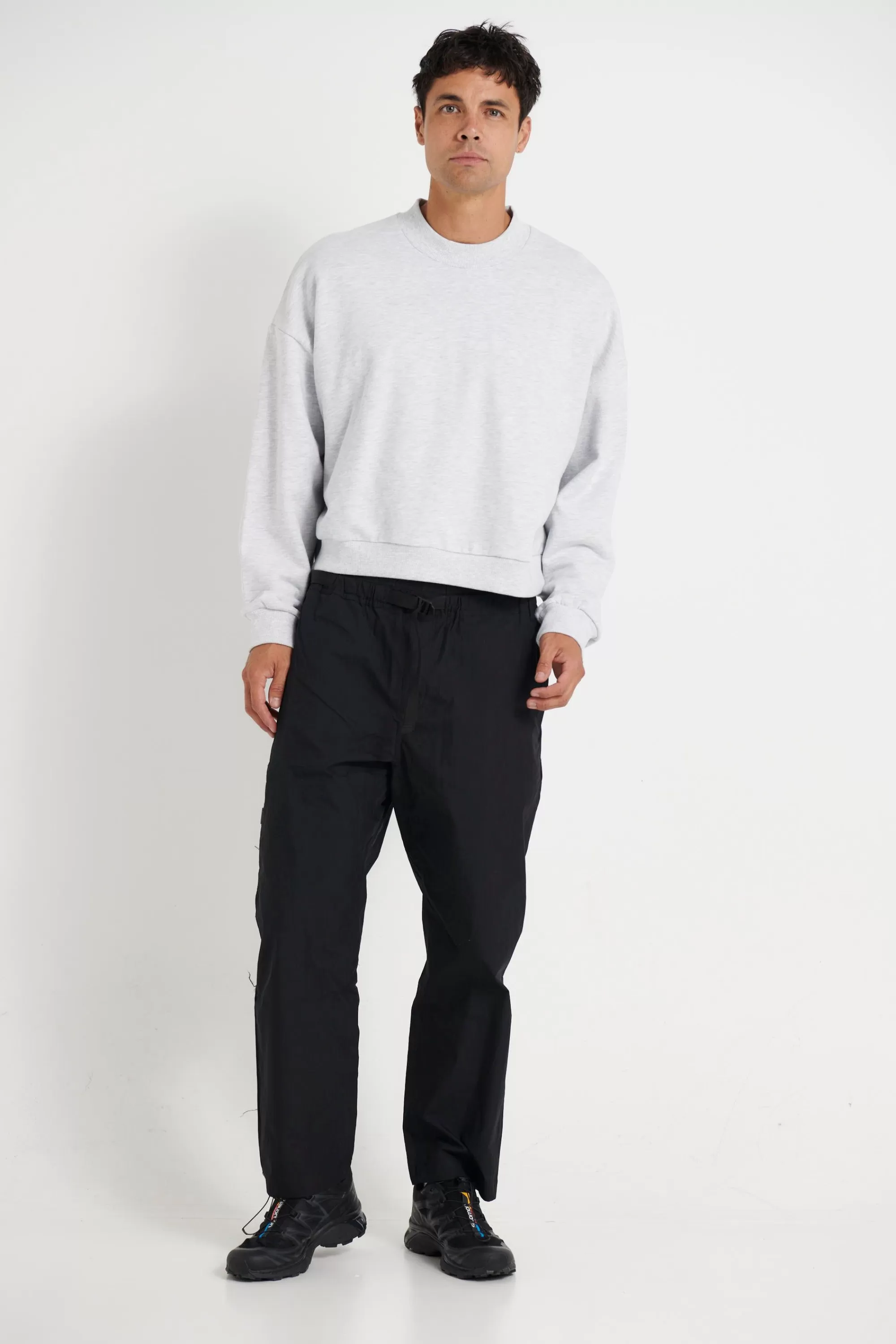 Pants>Sampson and Taylor Charlie Baggy Nylon Pant Black