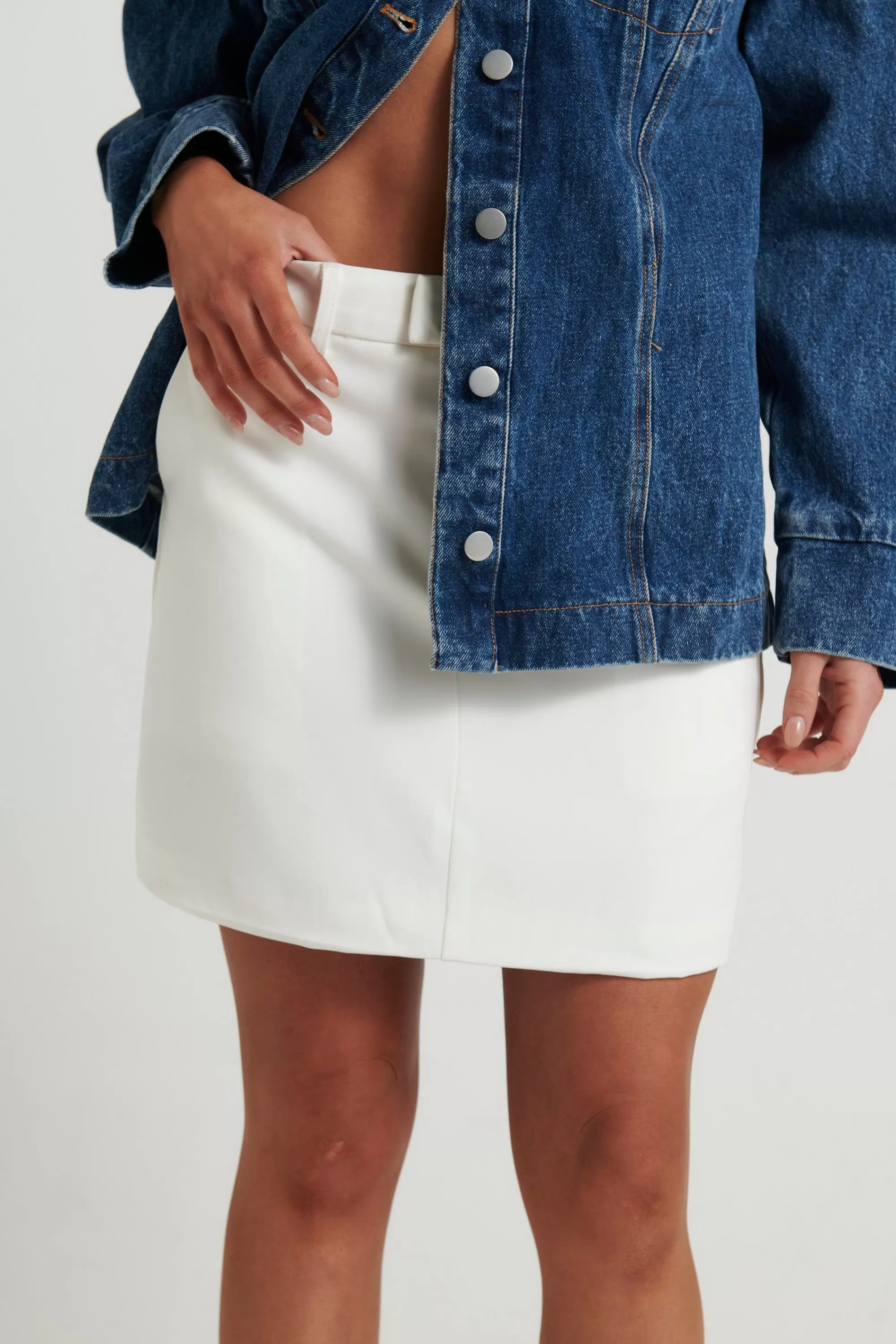 Skirts>Four Fashion Collins Mini Skirt White