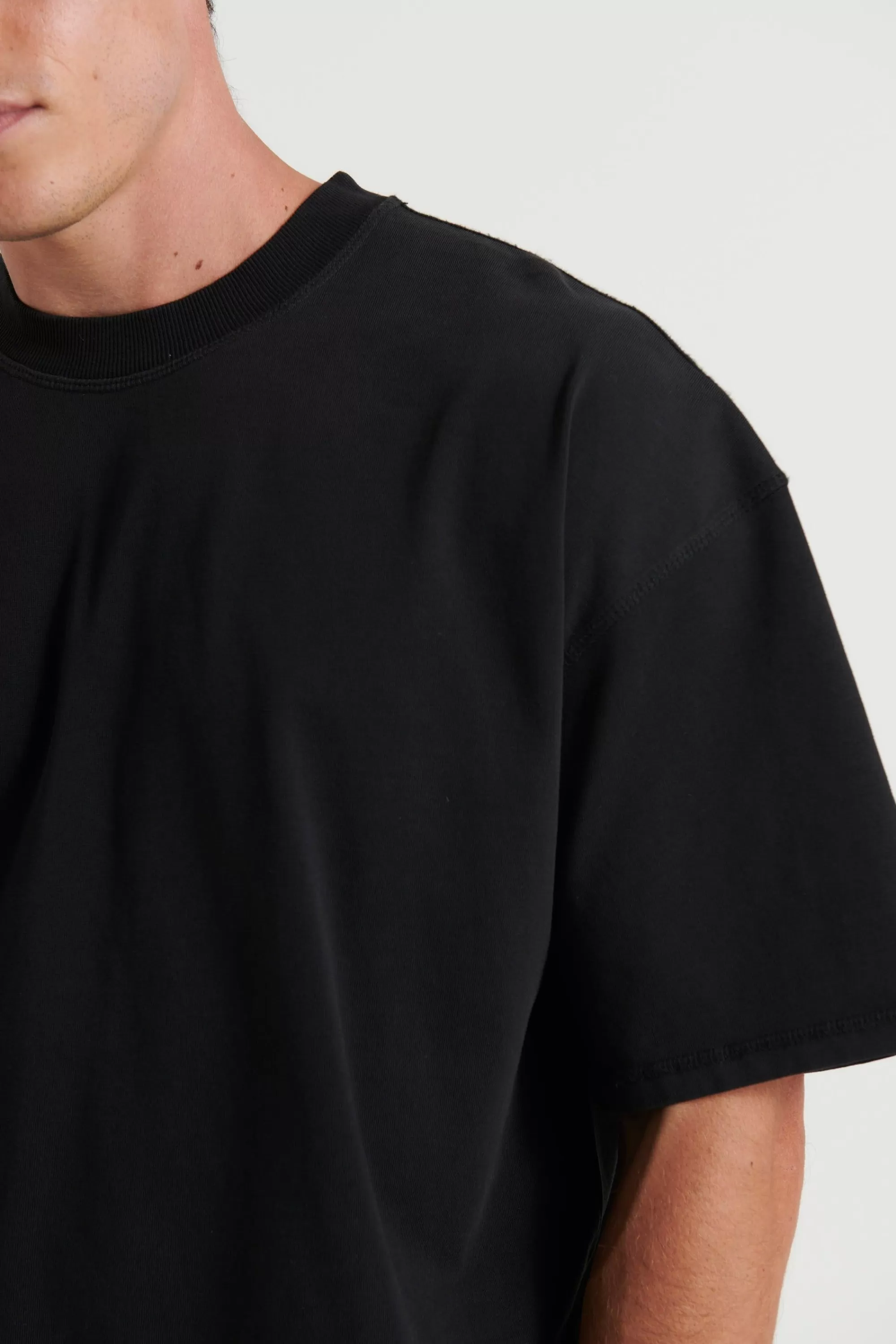 Tees>Sampson and Taylor Cotton Box Tee Black