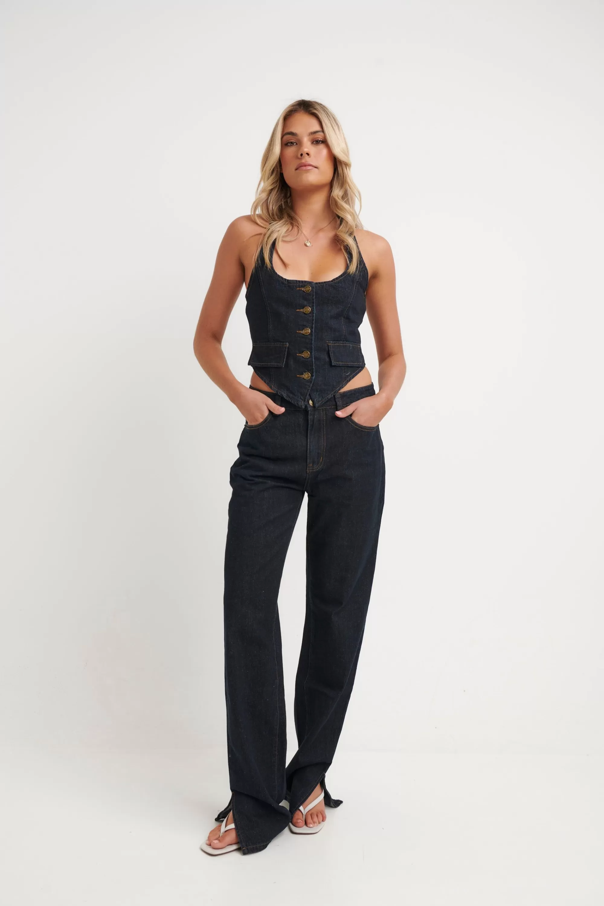 Pants>Lioness Crawford Jeans Dark Denim - Final Sale