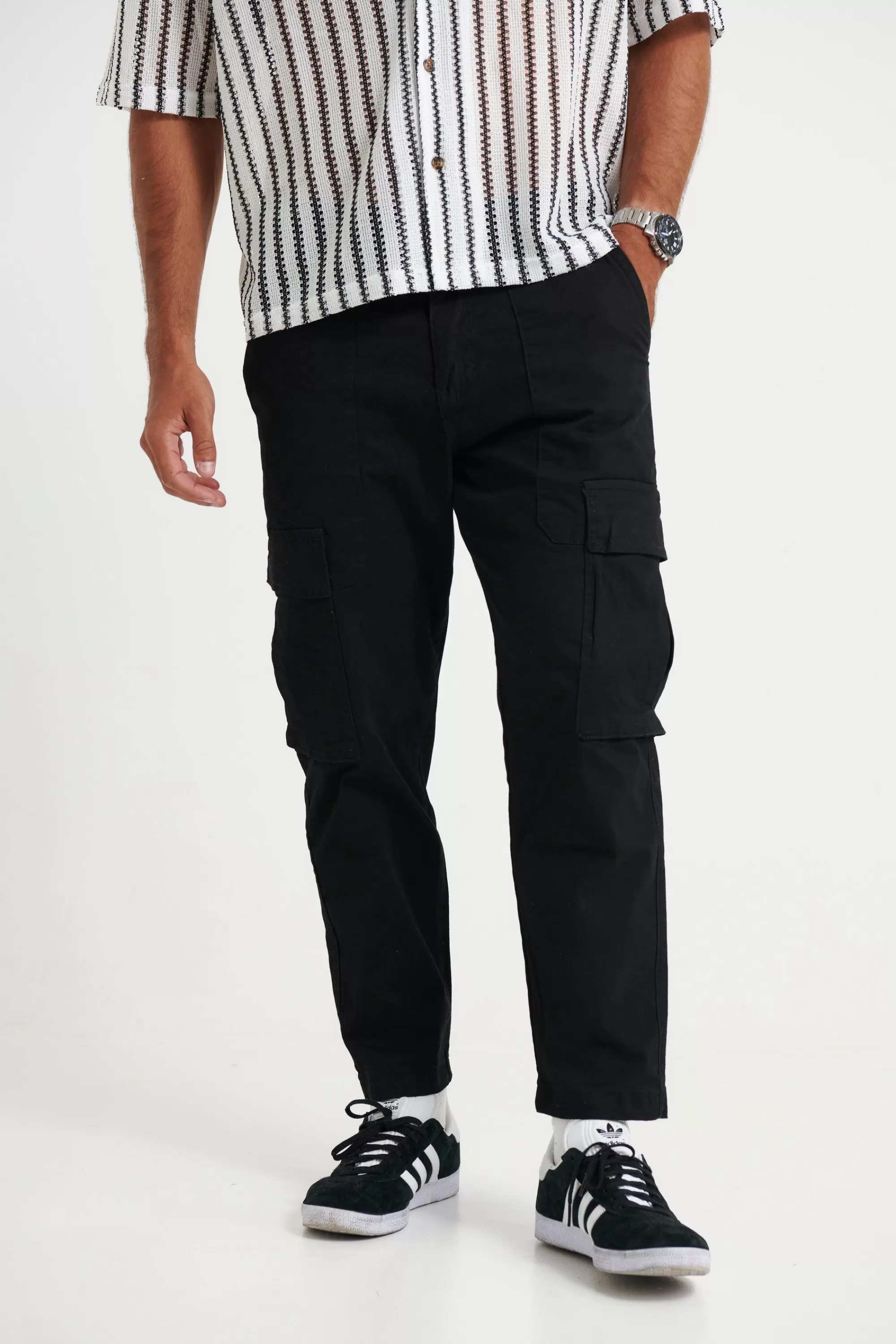 Pants>Sampson and Taylor Damien Drop Cargo Pant Black