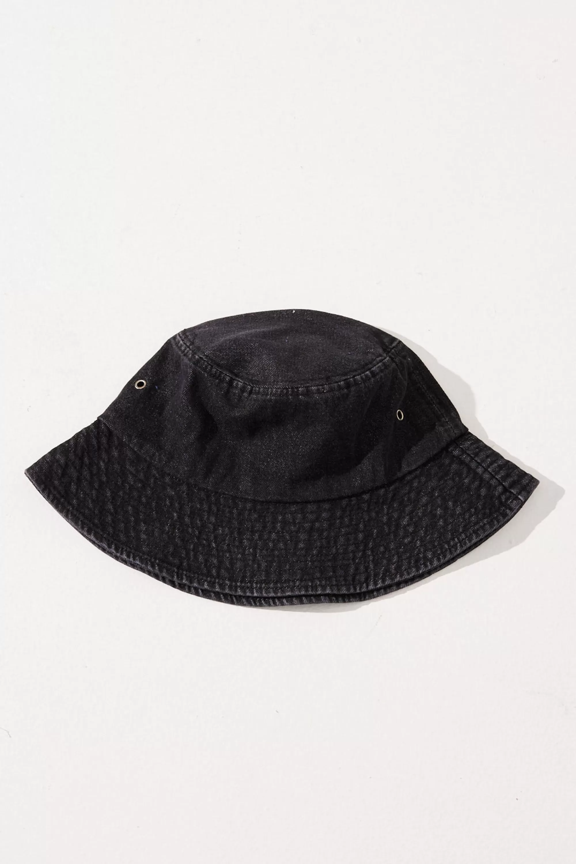 Headwear>Label Levverage Denim Bucket Hat Black