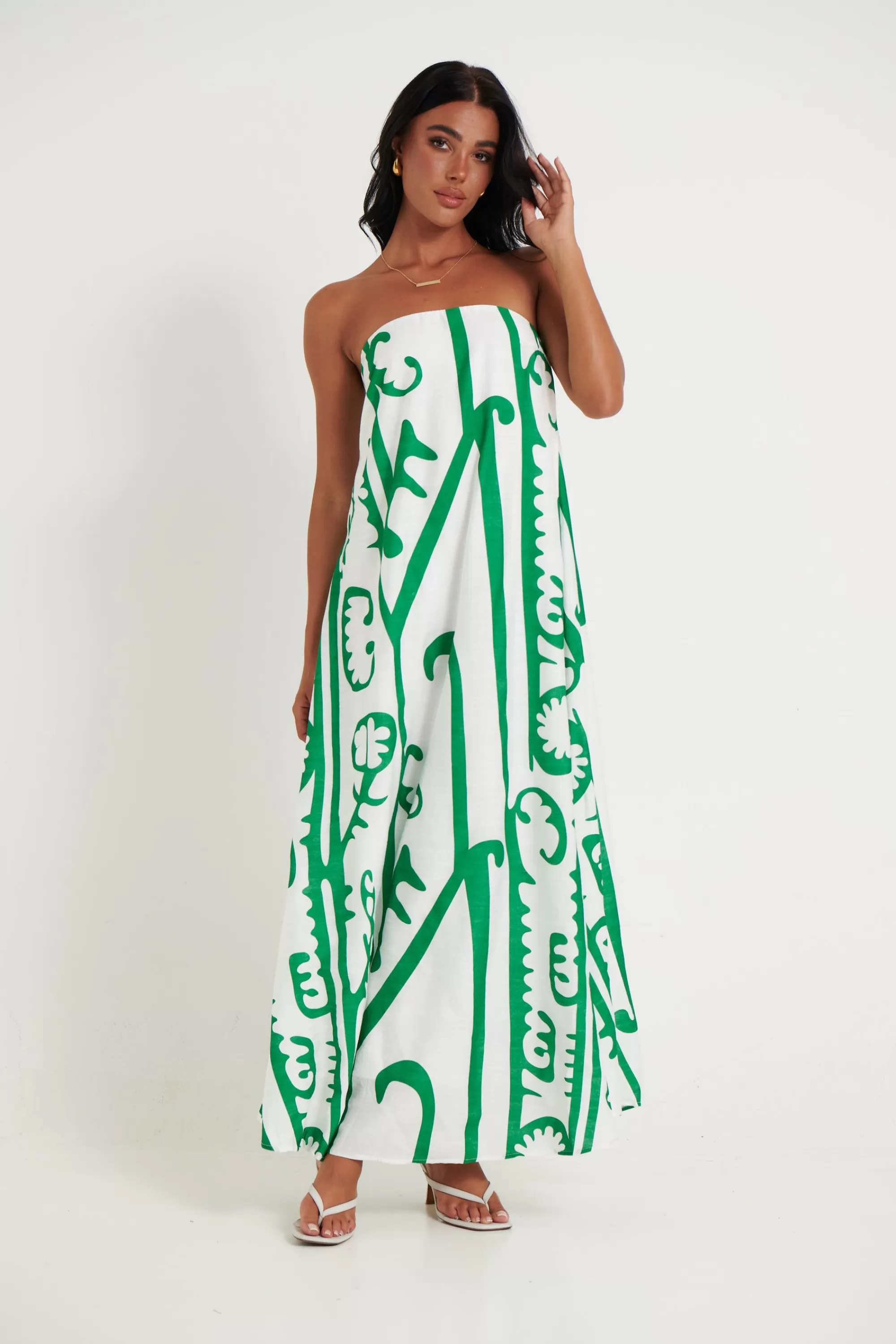 Dresses>By Frankie Emmy Maxi Dress Green