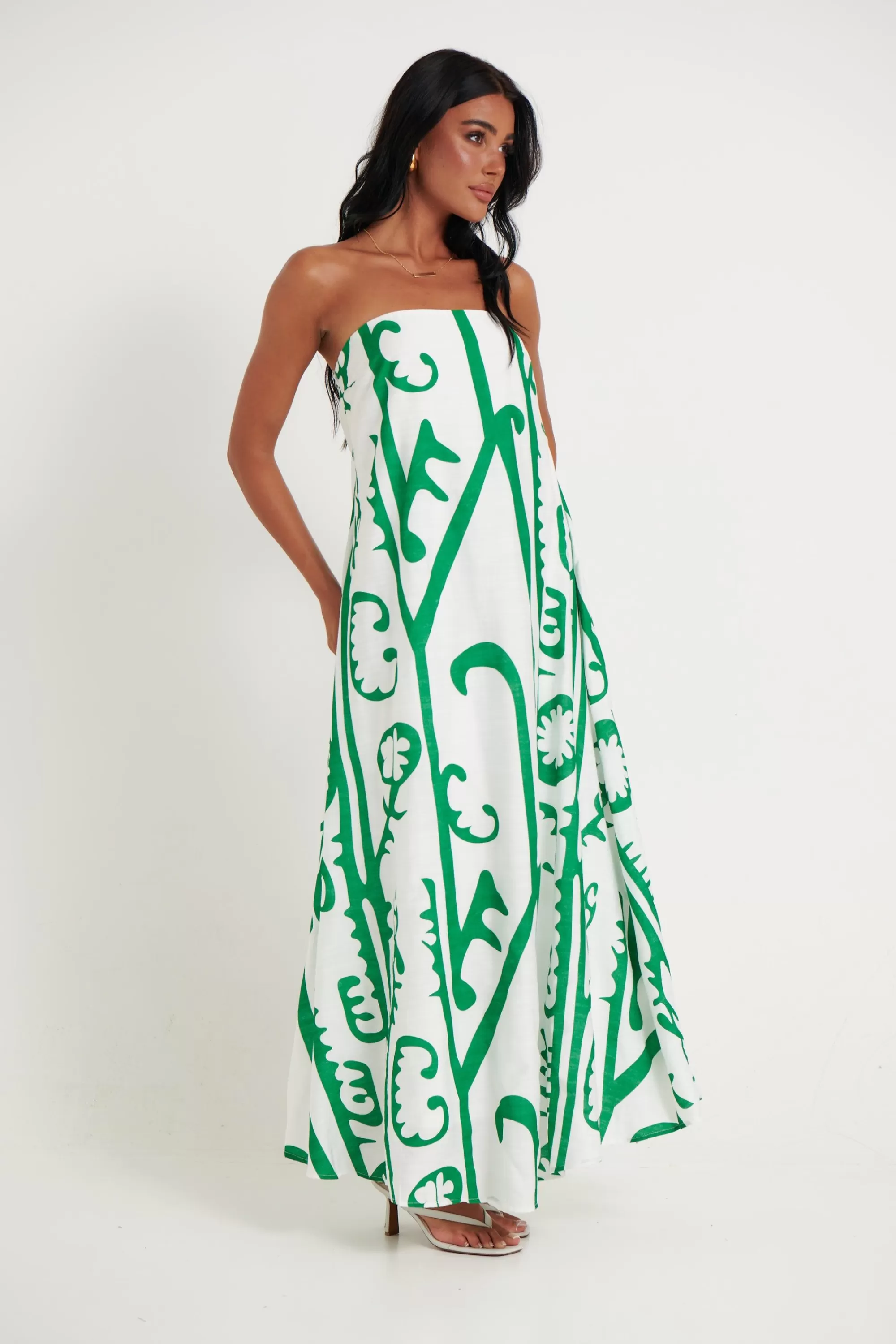 Dresses>By Frankie Emmy Maxi Dress Green