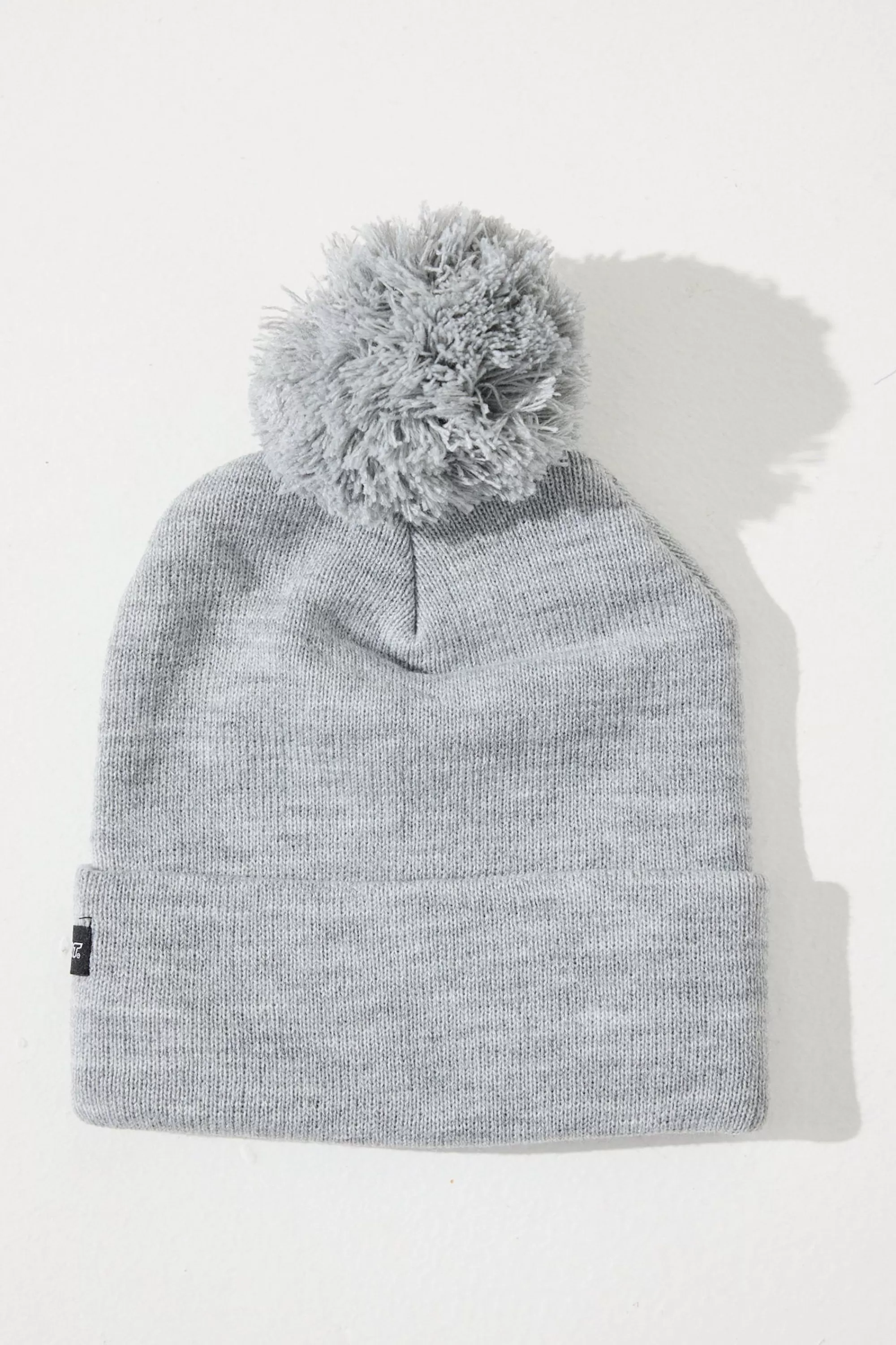 Headwear>Flexfit Pom Pom Beanie Heather Grey