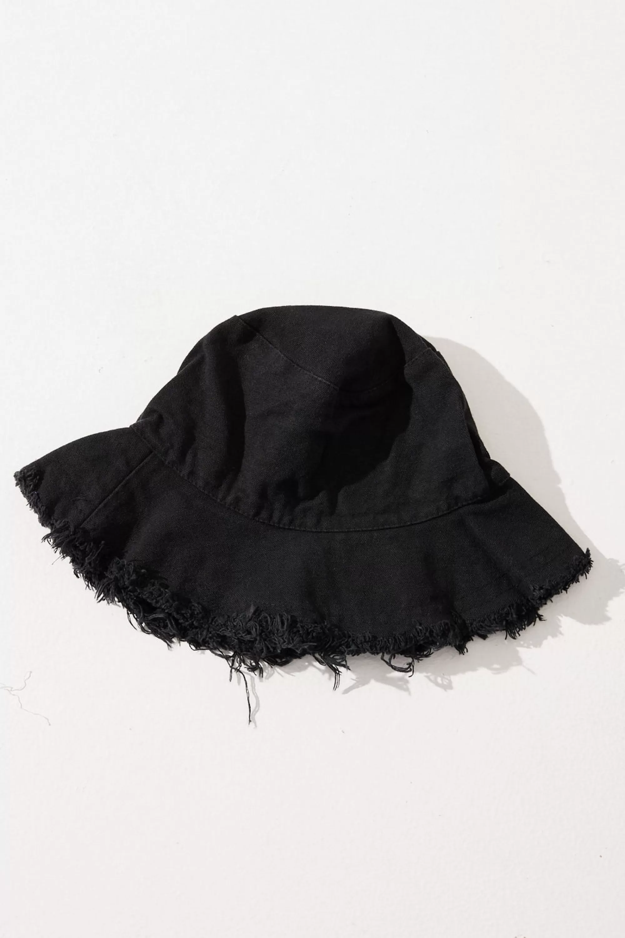 Headwear>Label Levverage Frayed Bucket Hat Black