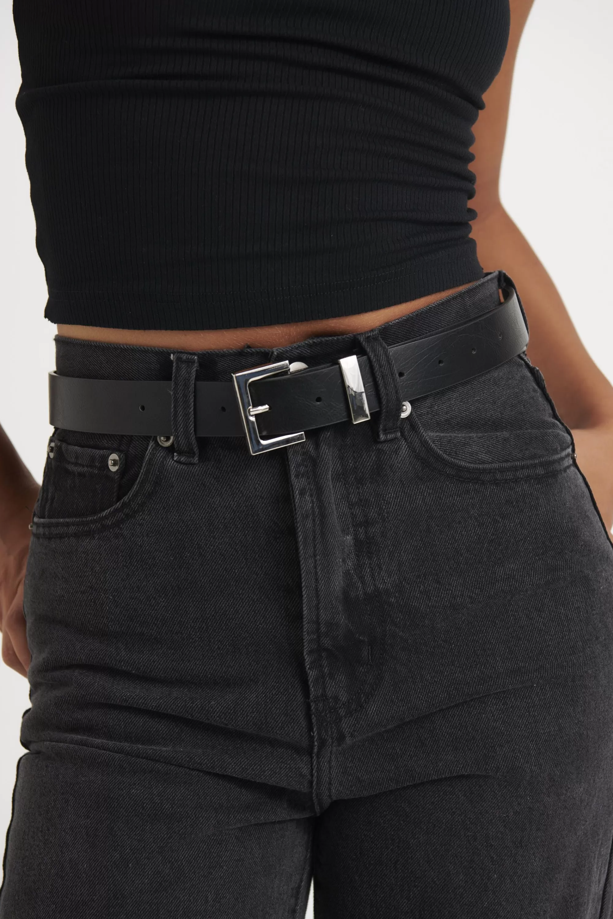 Accessories>Angels Whisper Half Square Basic Belt Silver