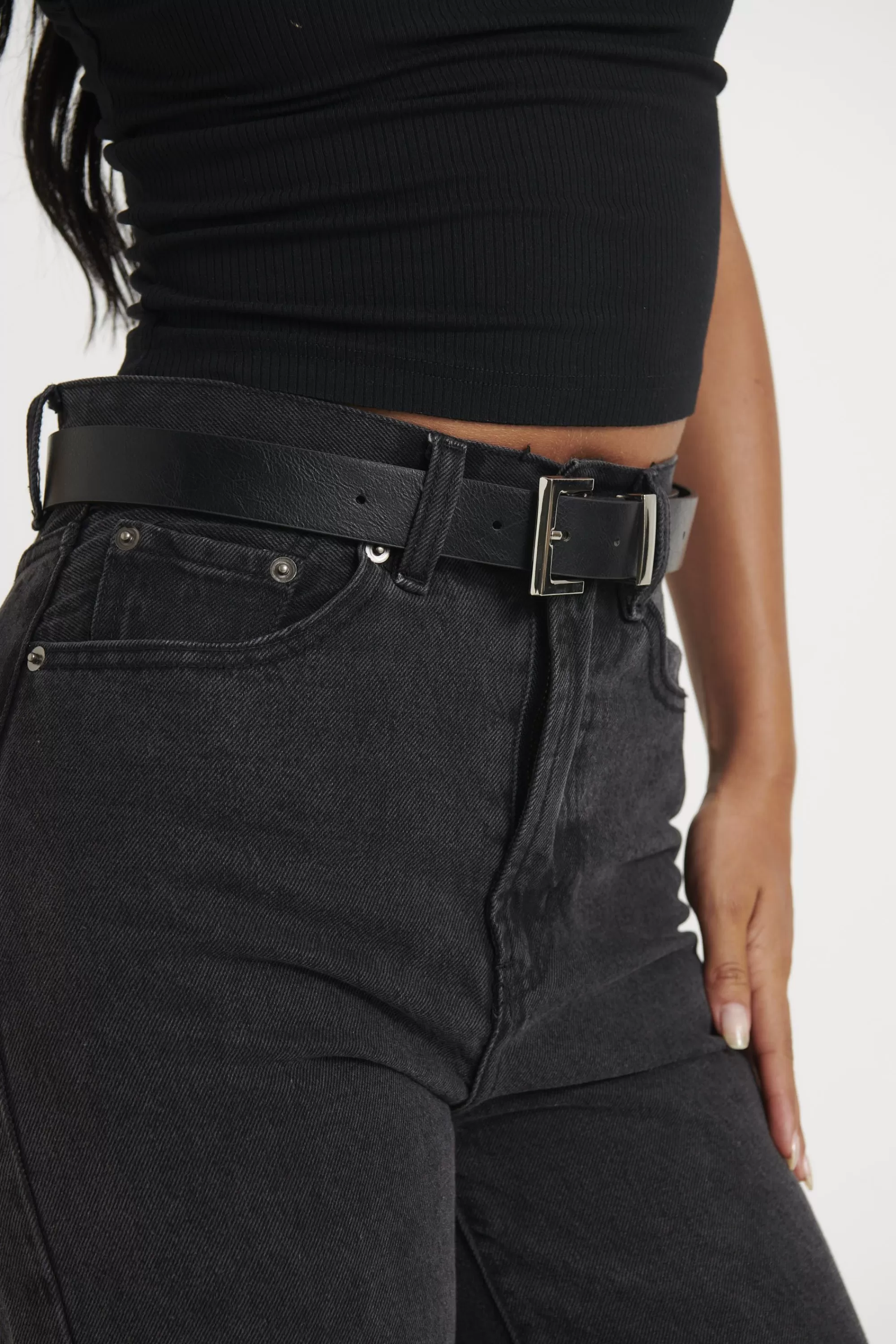 Accessories>Angels Whisper Half Square Basic Belt Silver