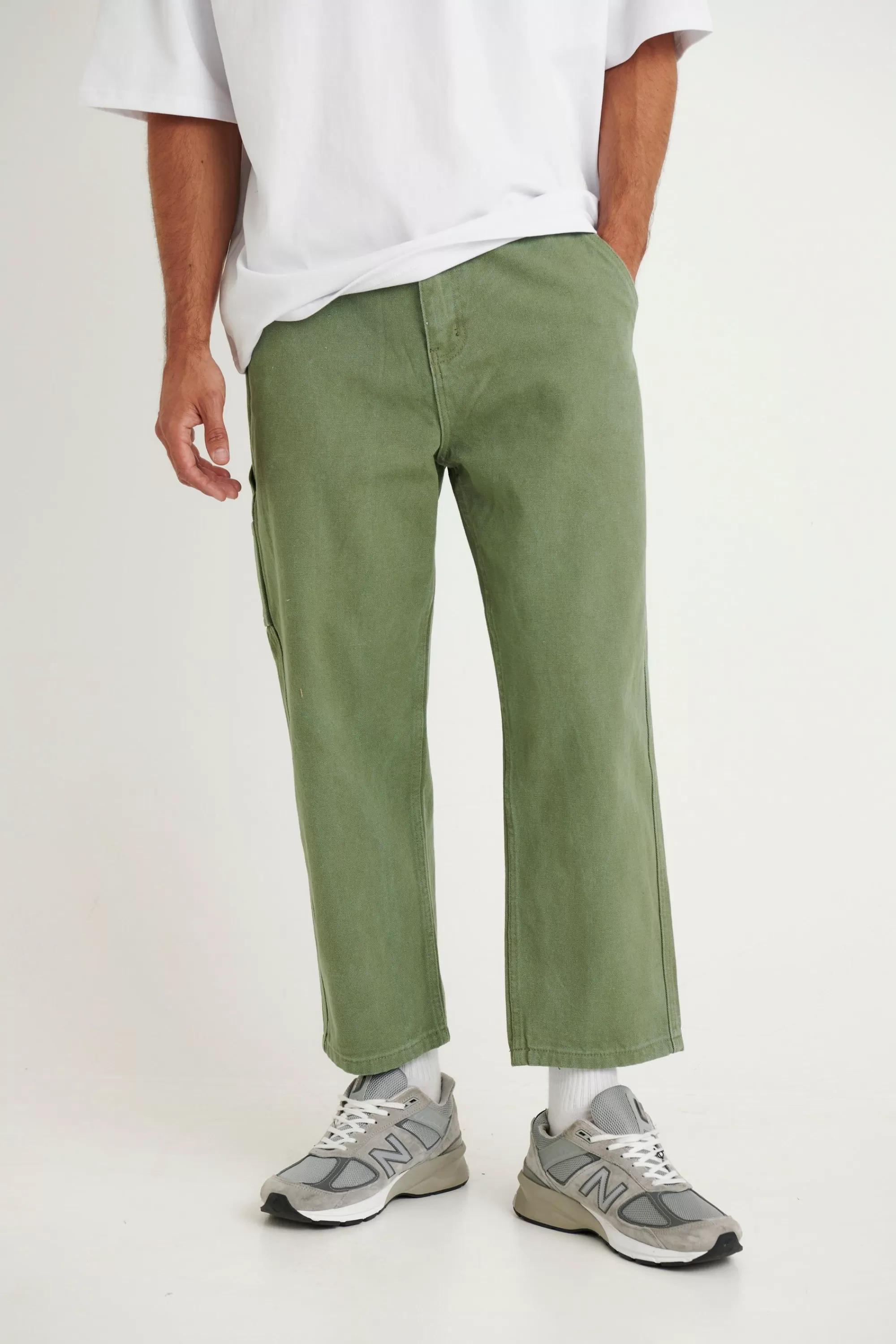 Pants>Sampson and Taylor Heavyweight Carpenter Pant Khaki - Final Sale