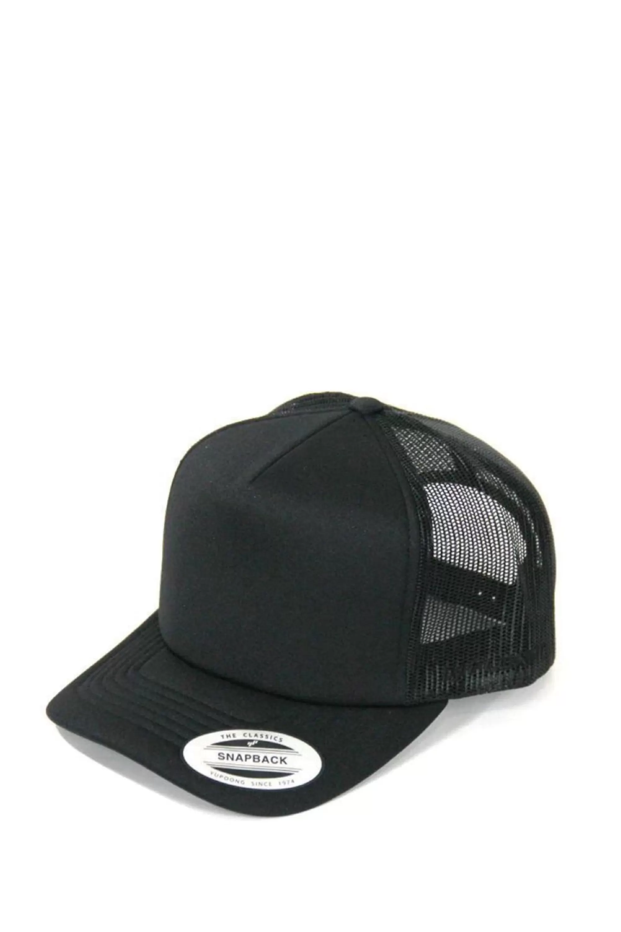 Headwear>Yupoong Hi Crown Trucker Cap Black