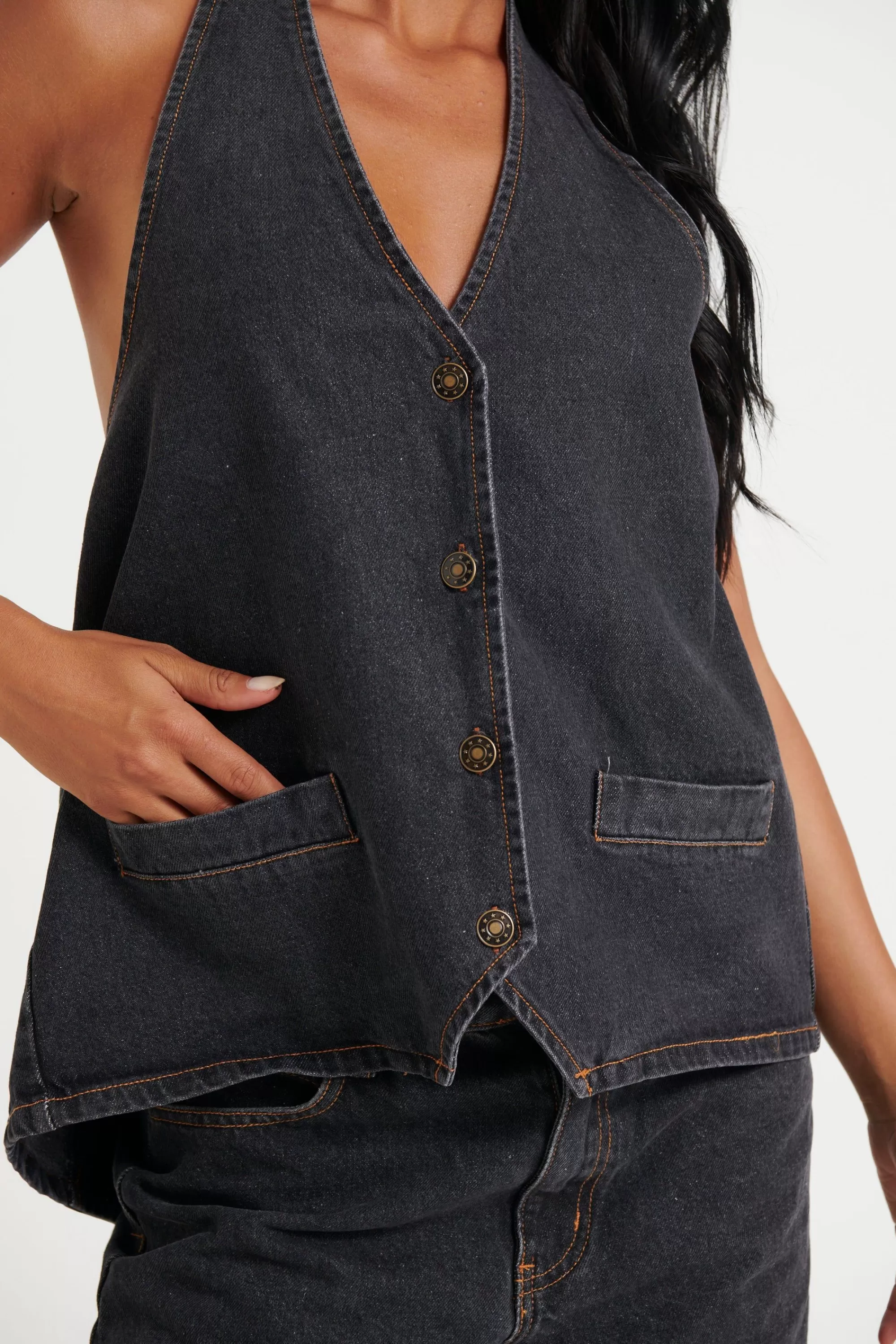 Denim>Lioness Hills Halter Charcoal