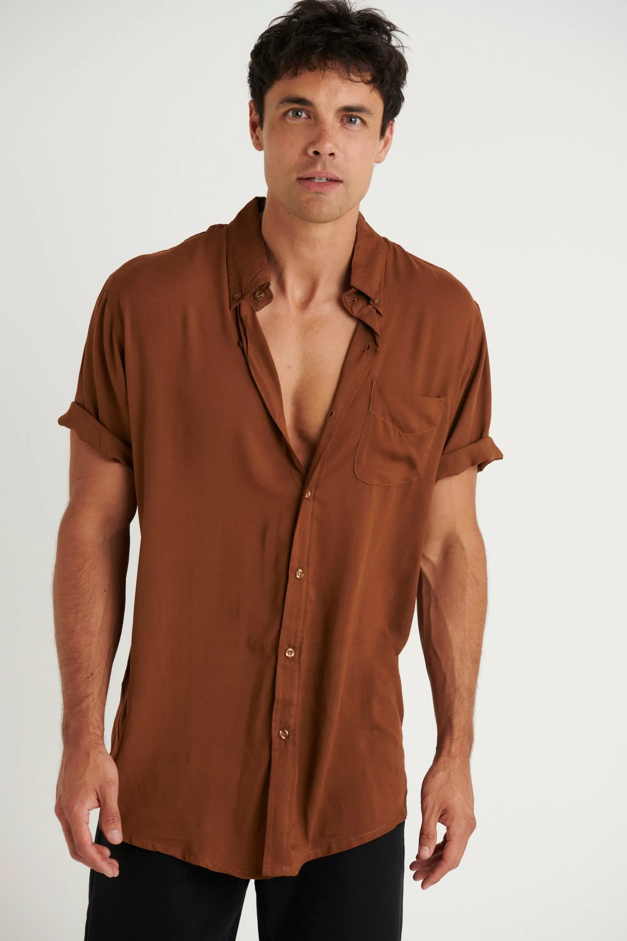 Shirts>NTH Jack Boating Shirt Brown