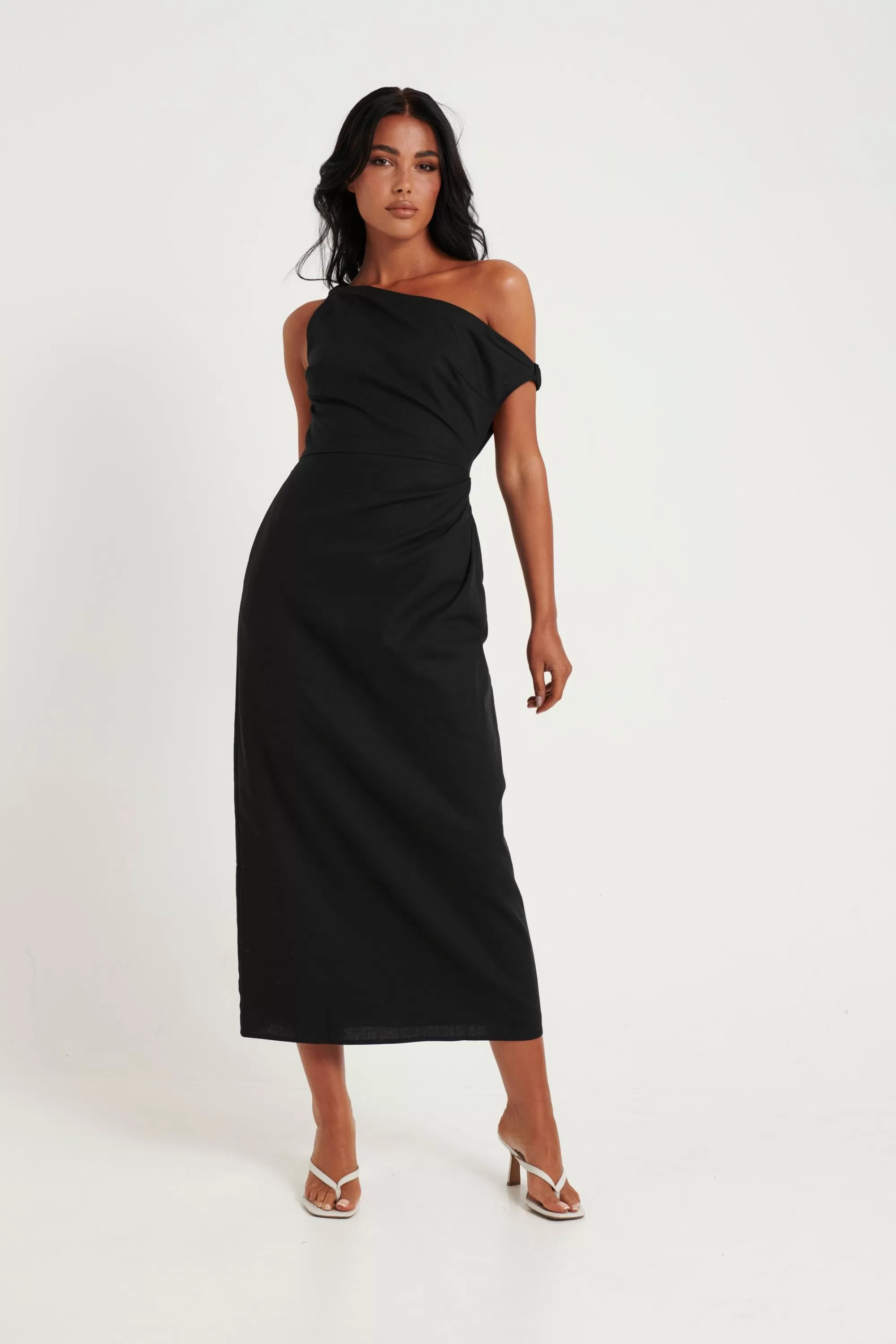 Dresses>Runaway Jaspin Midi Dress Black