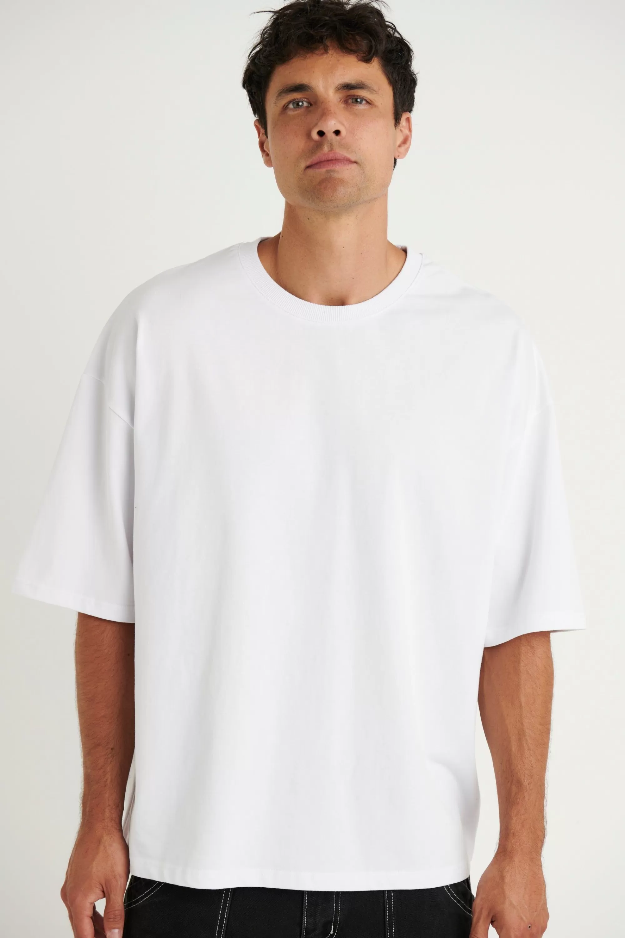 Tees>Sampson and Taylor Jordan Crop Tee White