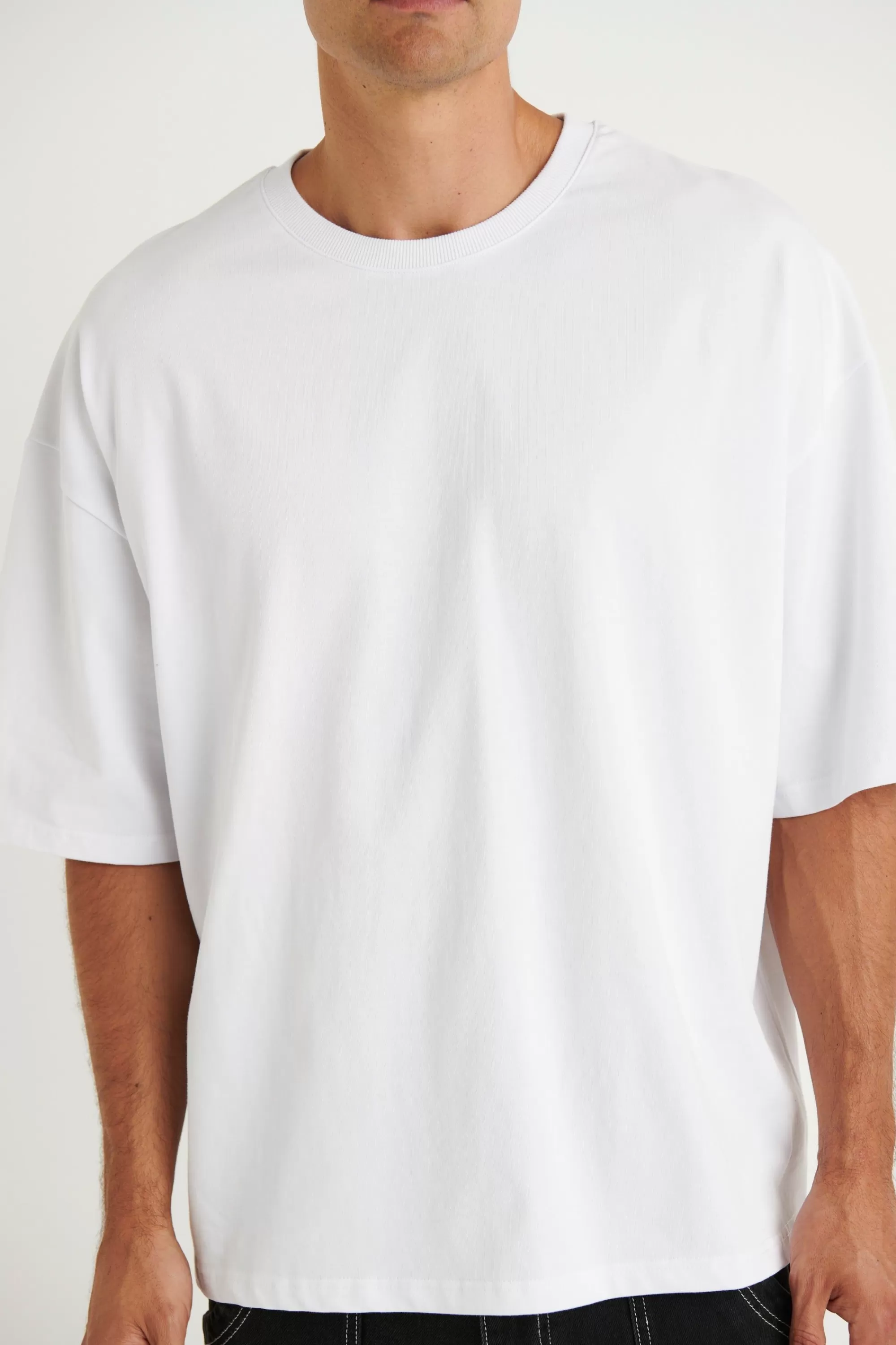 Tees>Sampson and Taylor Jordan Crop Tee White