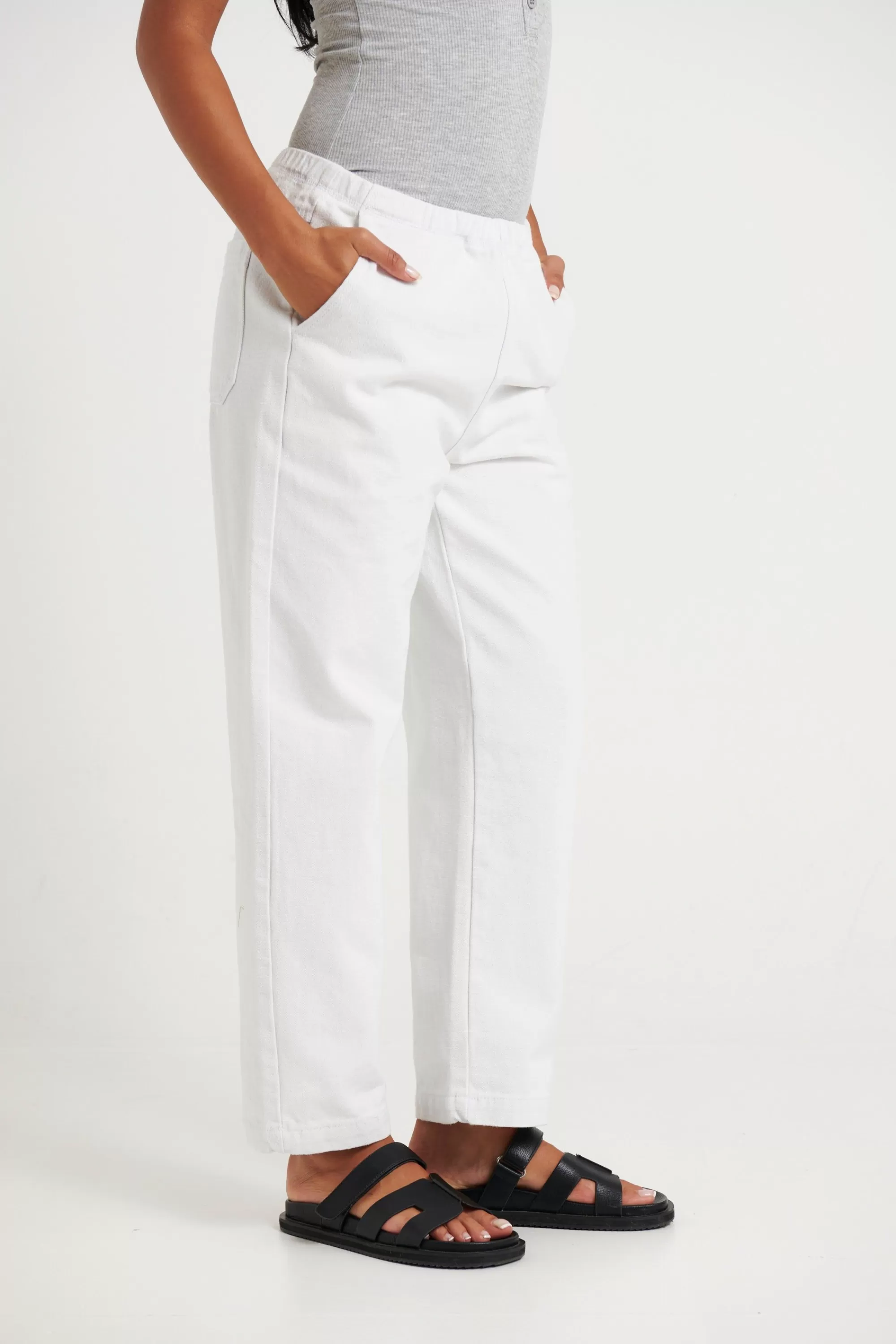 Denim>Bayse Kallen Denim Pant White