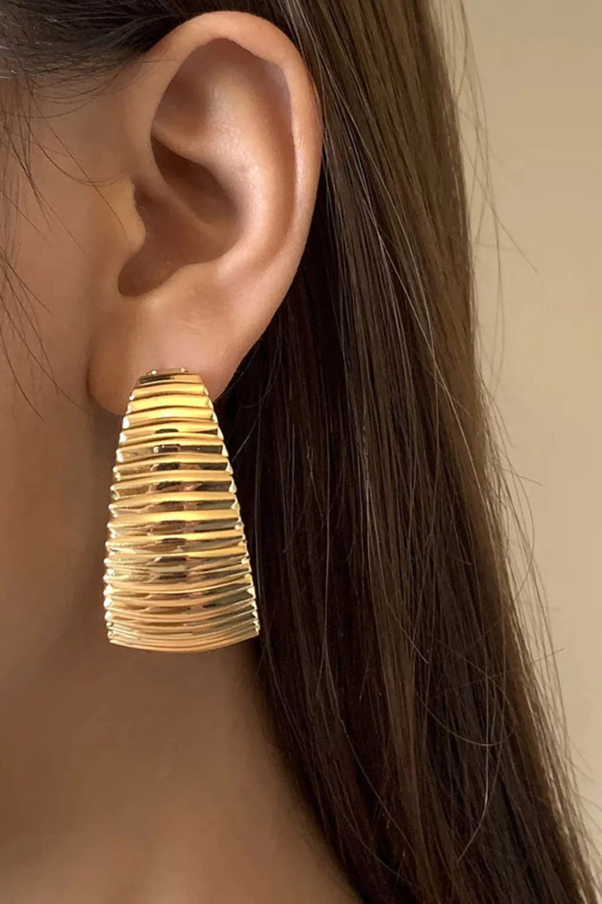 Accessories>Koli House Lennox Hoop Earring Gold Plated