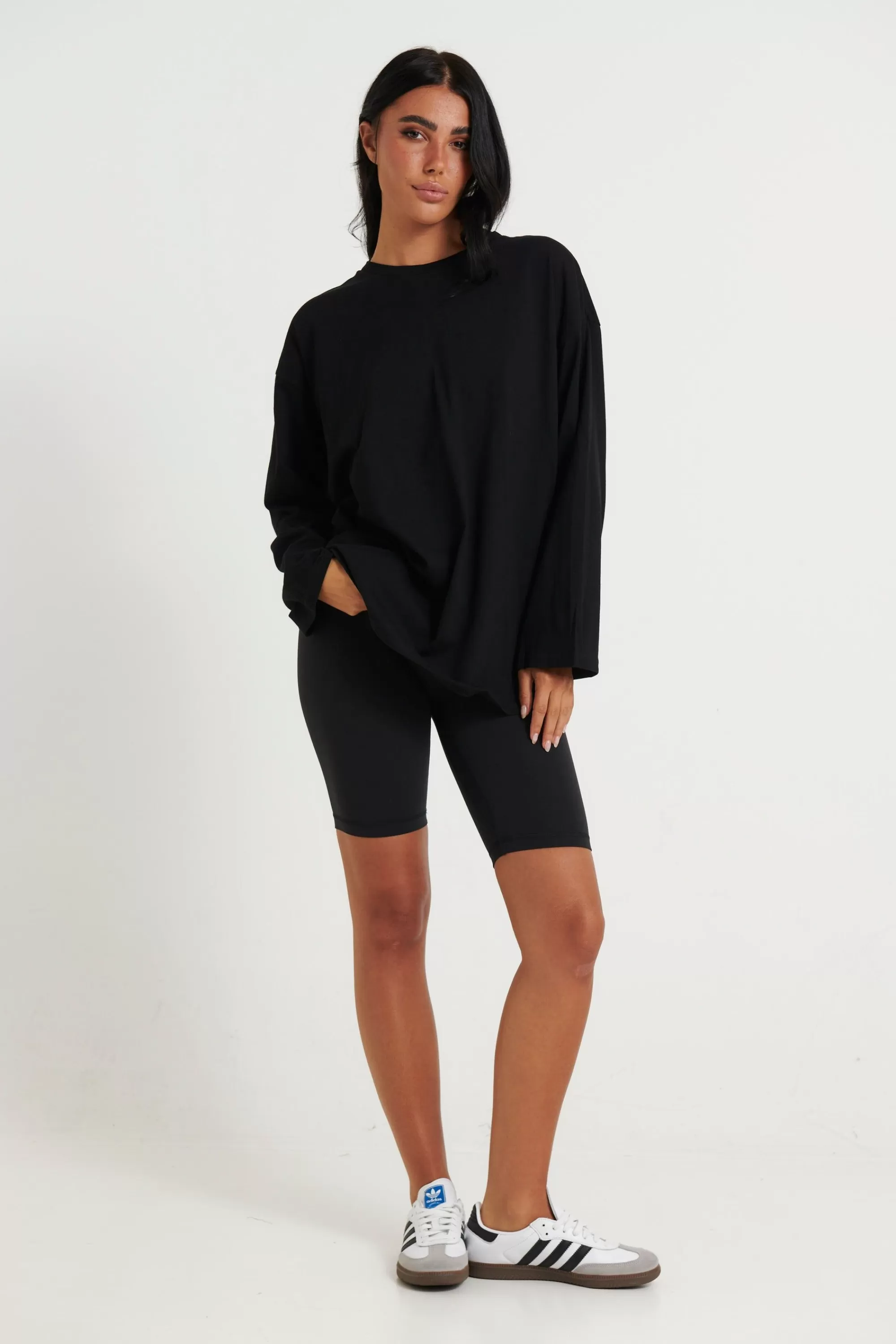 Sweaters & Jumpers>Paradisco Lily Long Sleeve Top Black