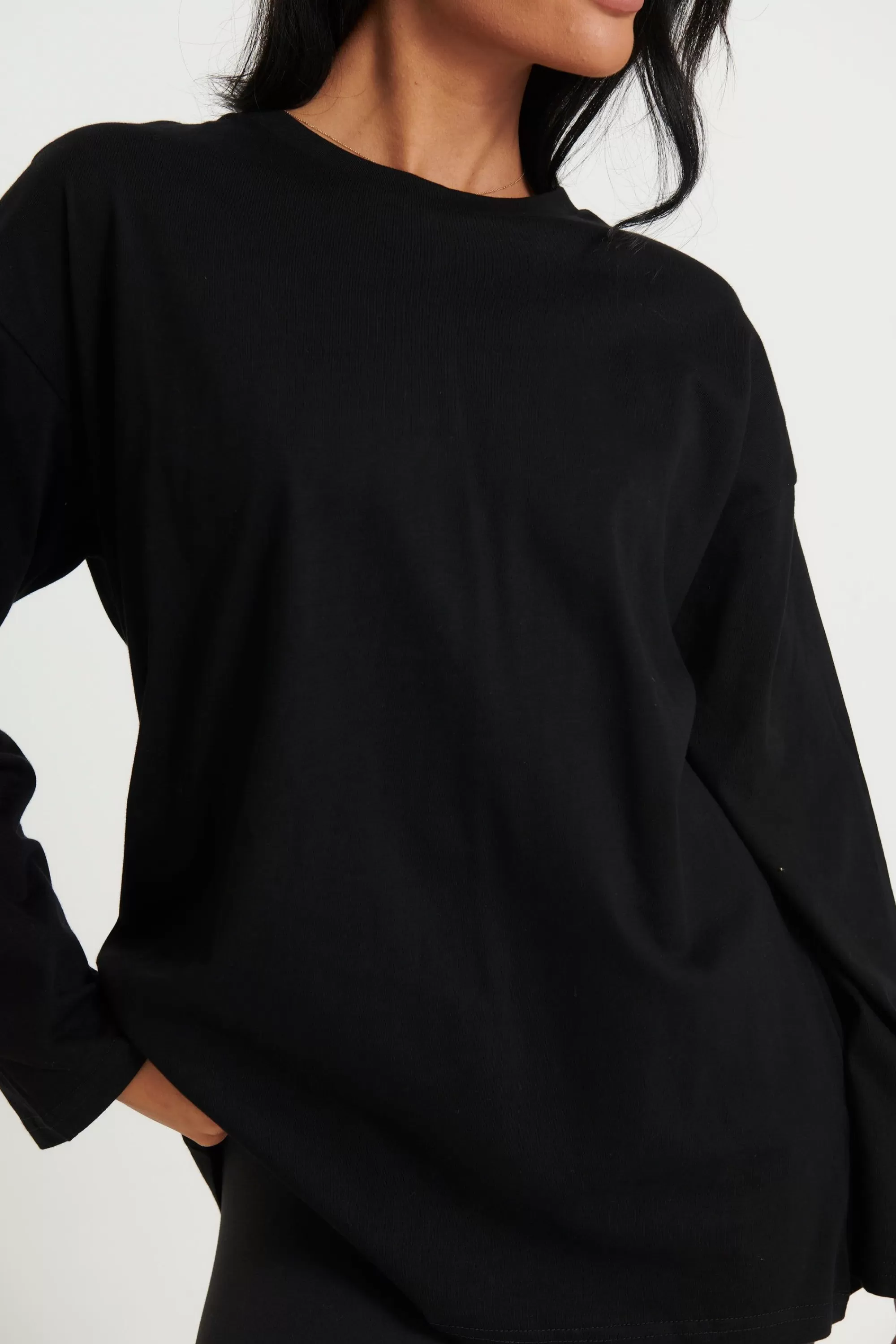 Sweaters & Jumpers>Paradisco Lily Long Sleeve Top Black