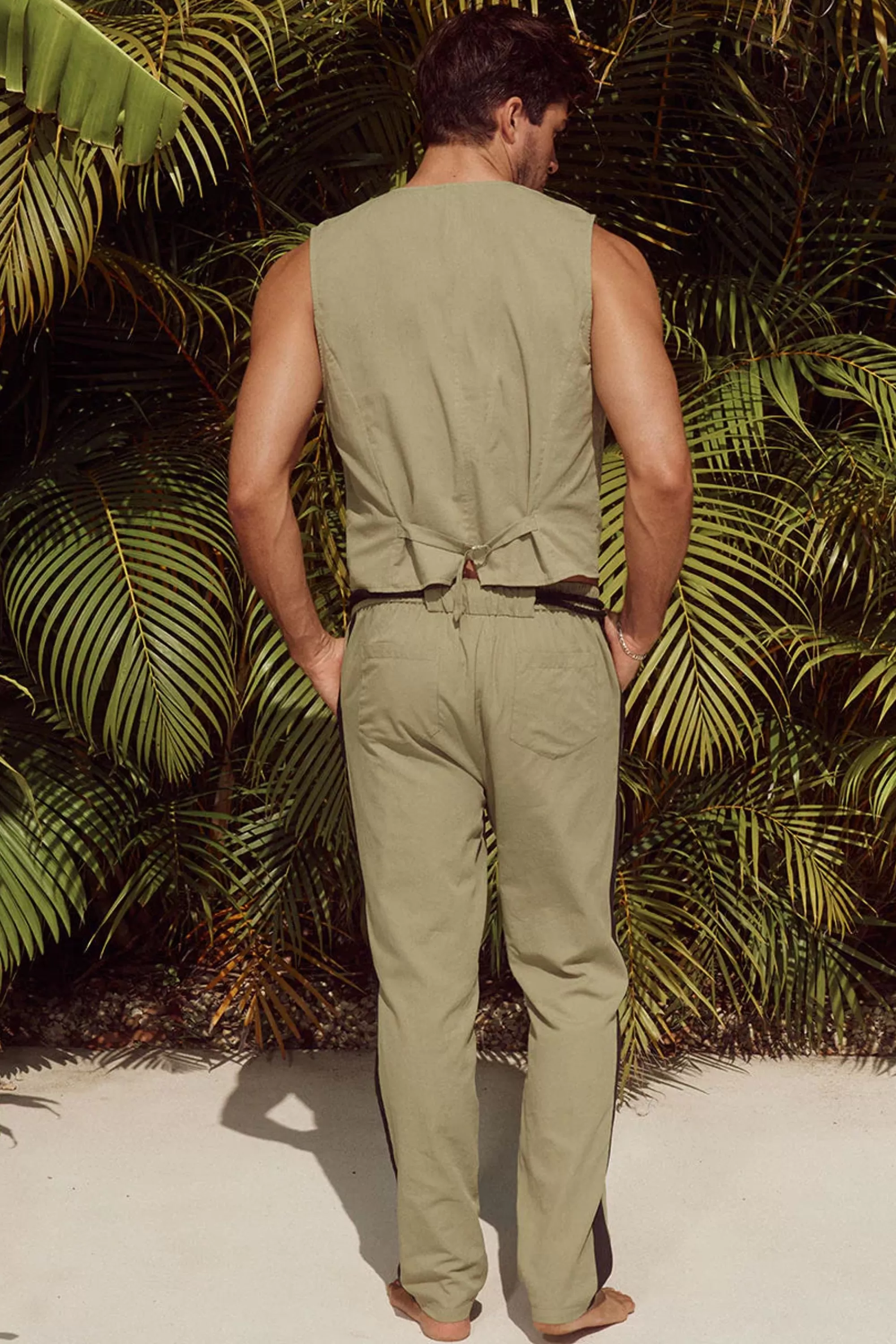 Shirts>Runaway Lorenzo Vest Khaki