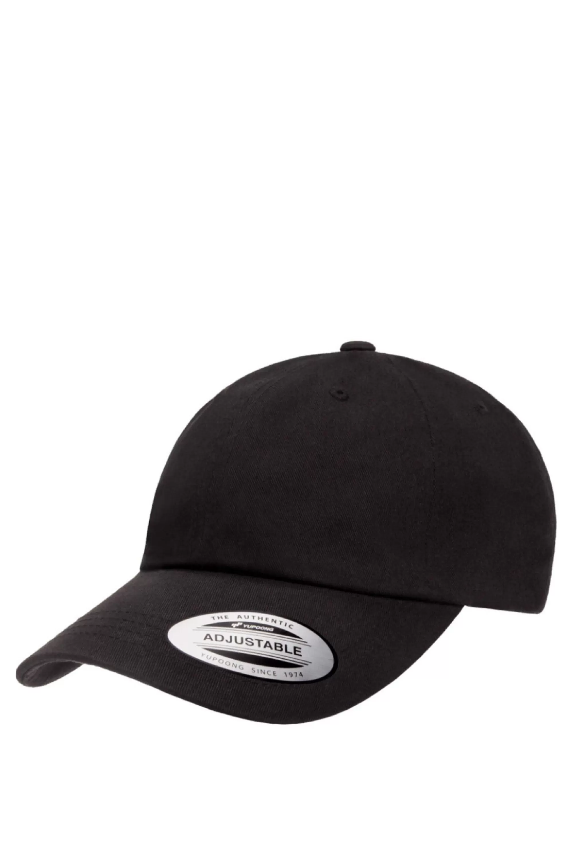 Headwear>Yupoong Low Profile Cotton Twill Dad Hat Black