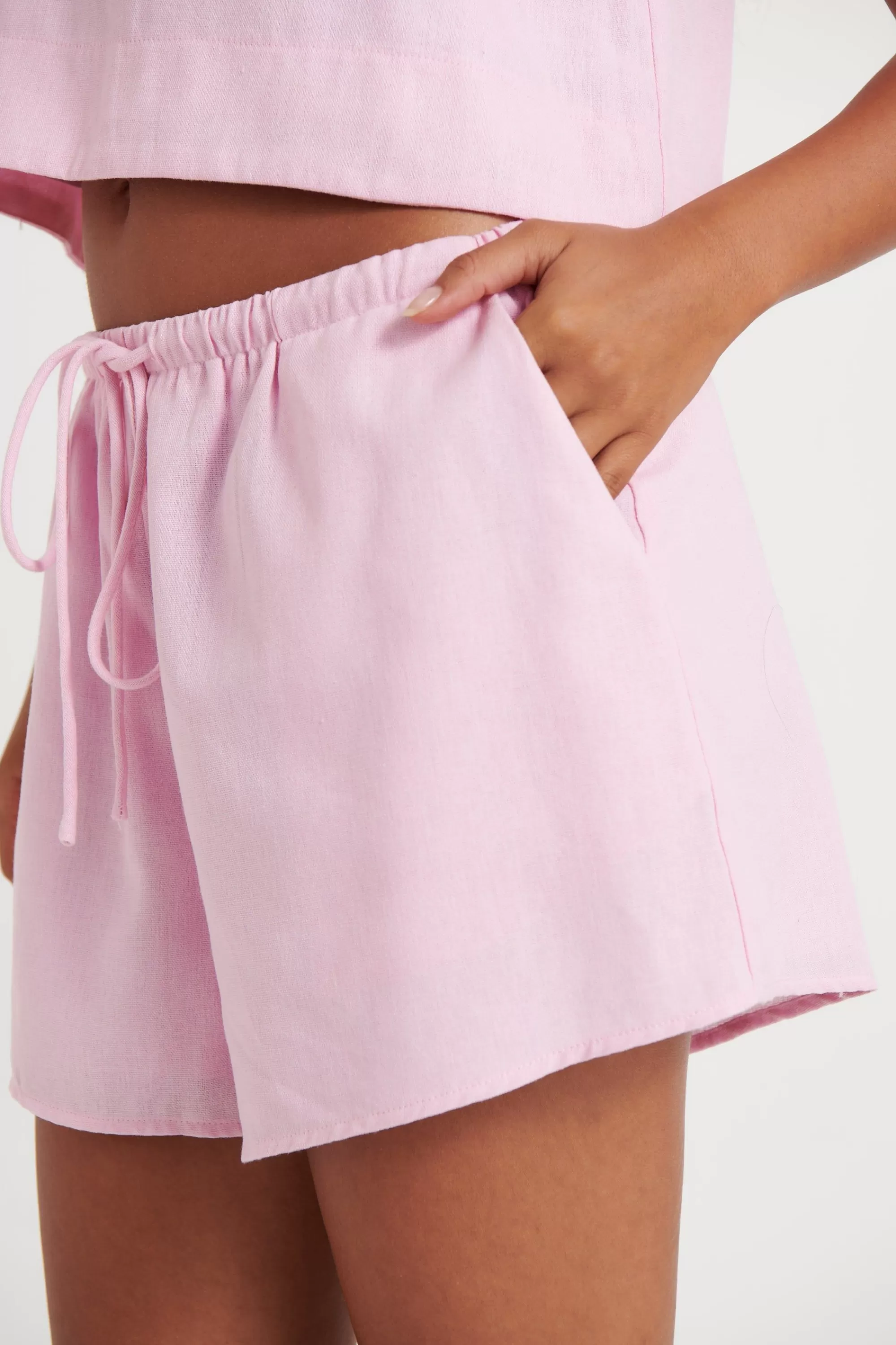 Shorts>Top One Fashion Matilda Short Pink - Final Sale