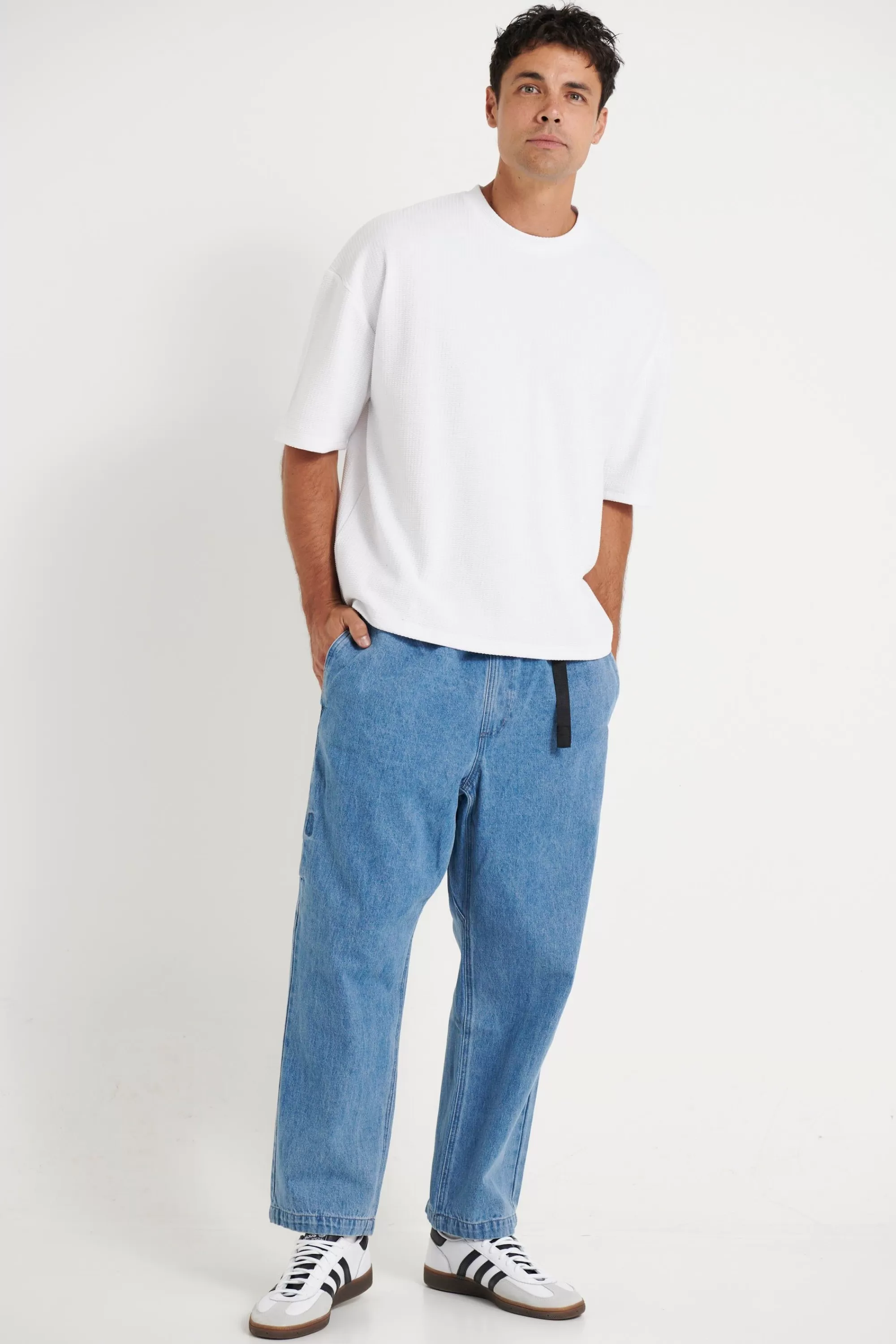 Denim>NTH Baggy Crop Pant Blue