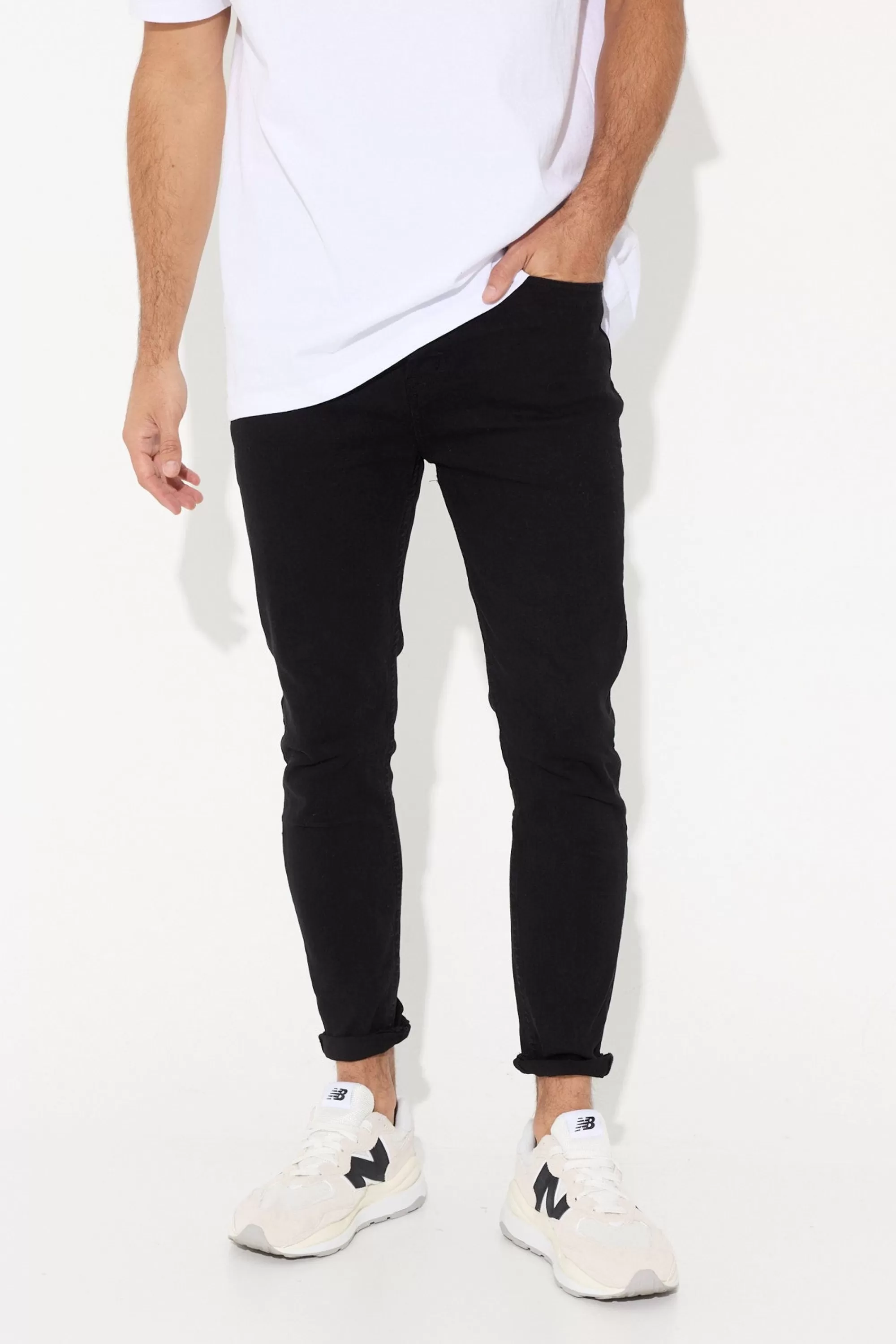 Denim>Northside Nth Clean Skinnys Solid Black - Final Sale