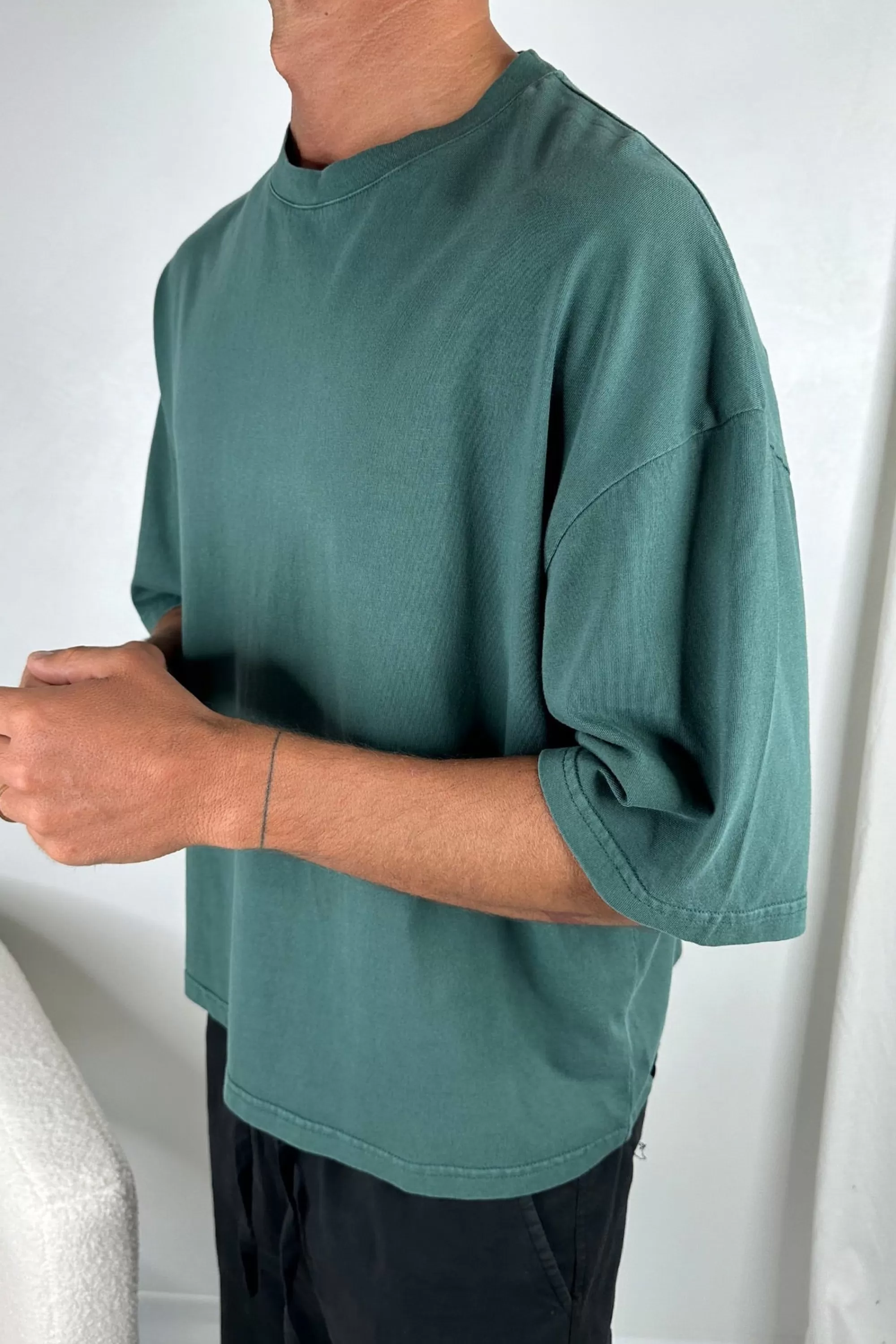 Tees>NTH Crop Box Tee Dark Green