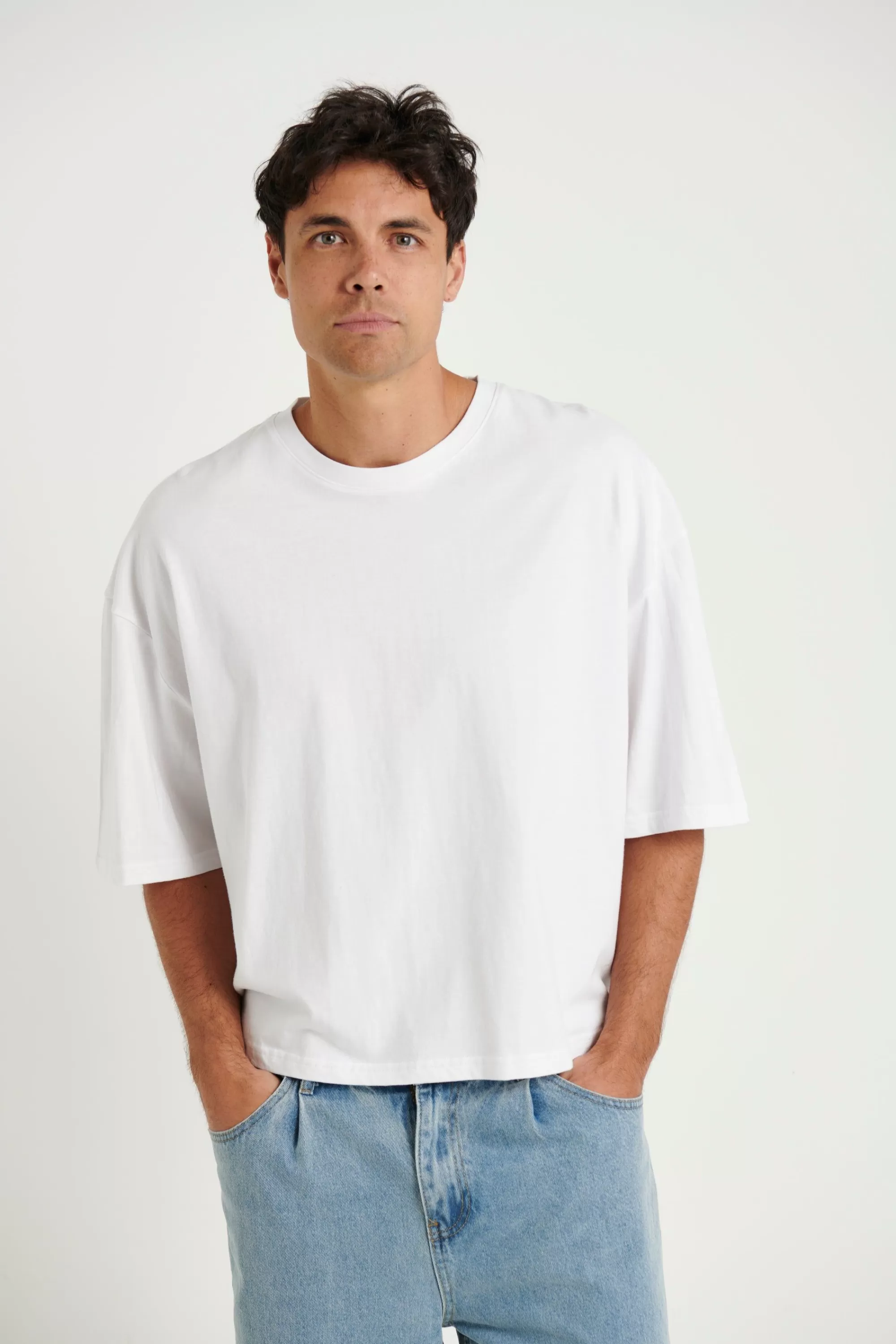 Tees>NTH Crop Box Tee White