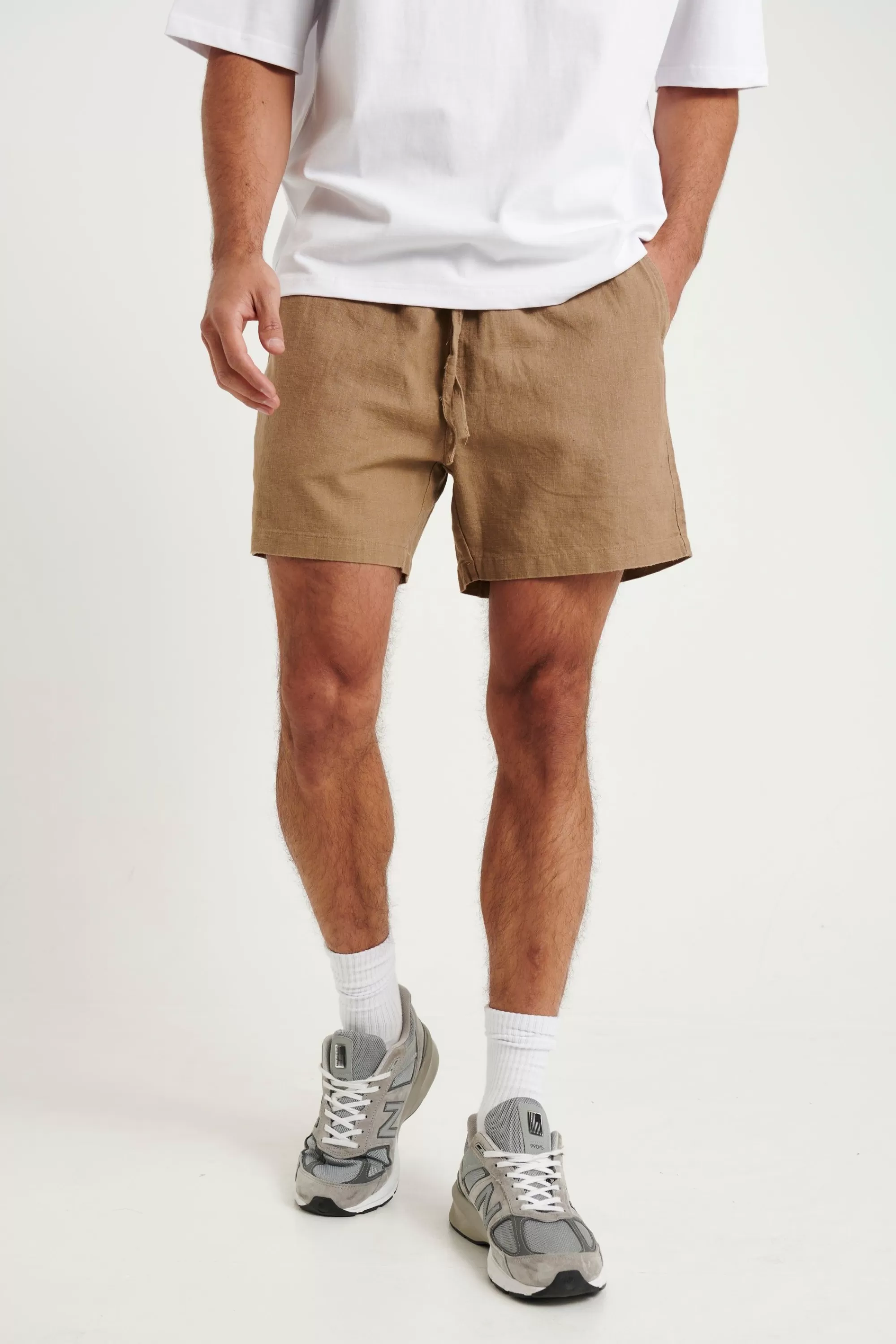 Shorts>NTH Felix Linen Short Choc