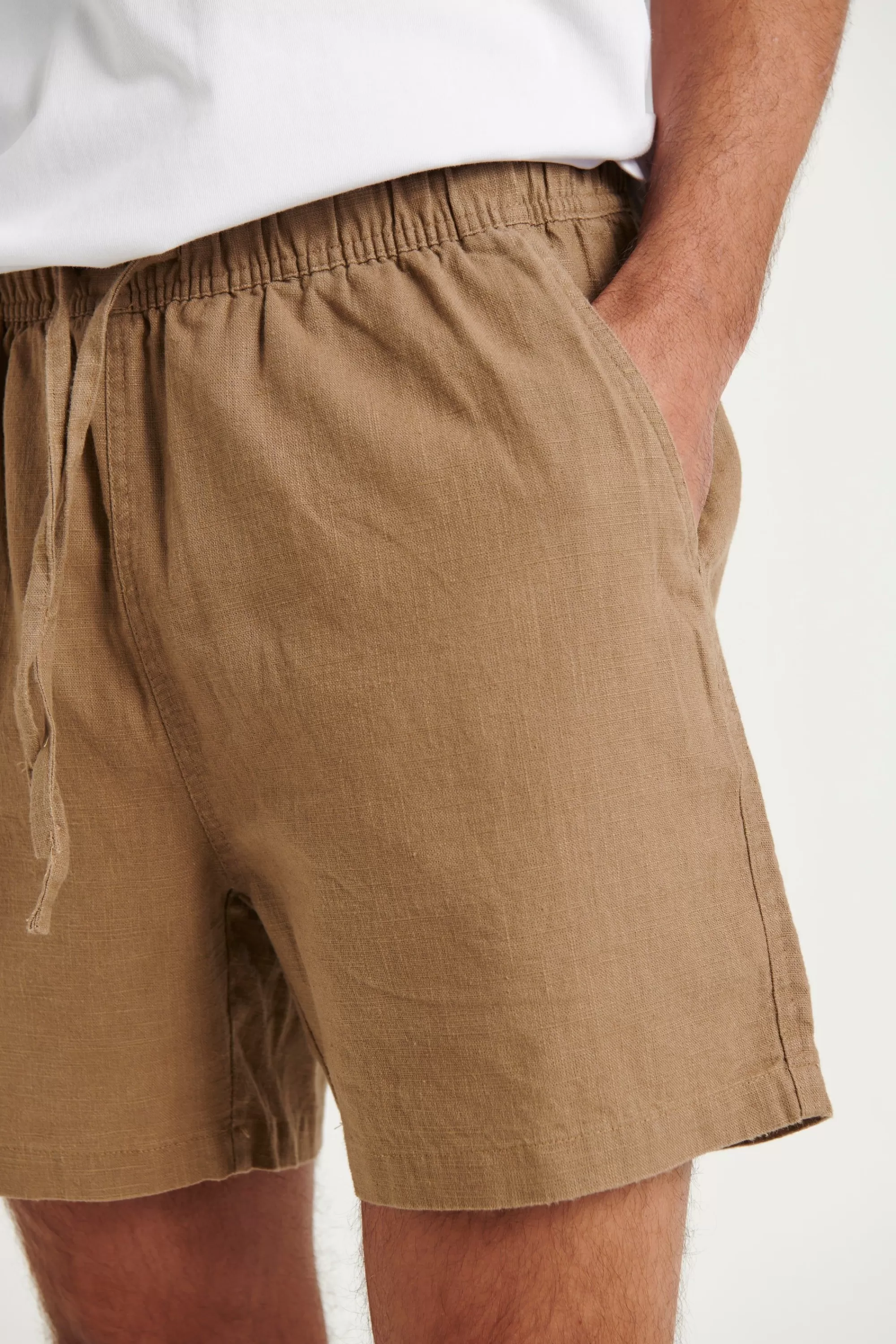 Shorts>NTH Felix Linen Short Choc