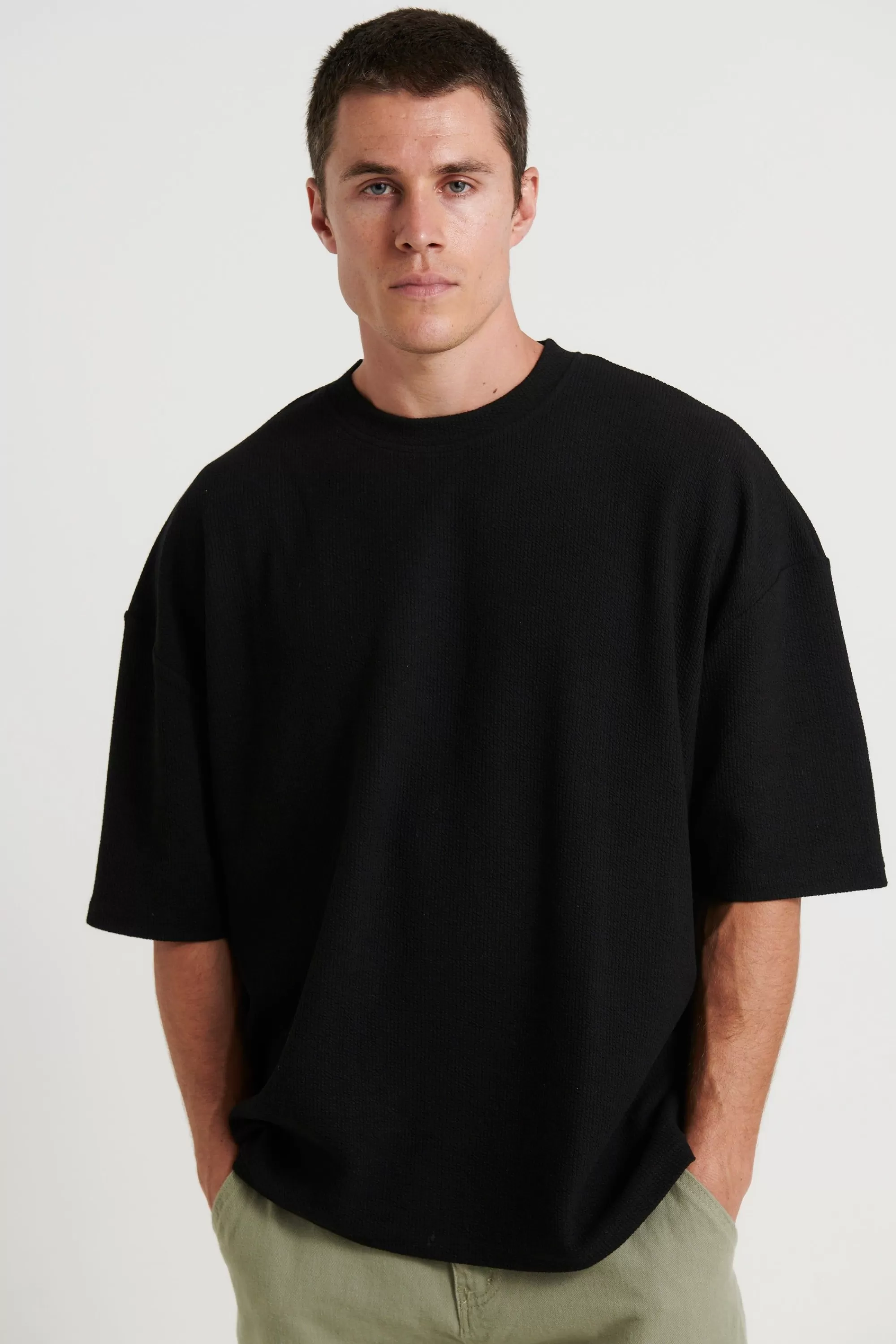 Tees>Sampson and Taylor Nth Heavy Ribbed Tee Black