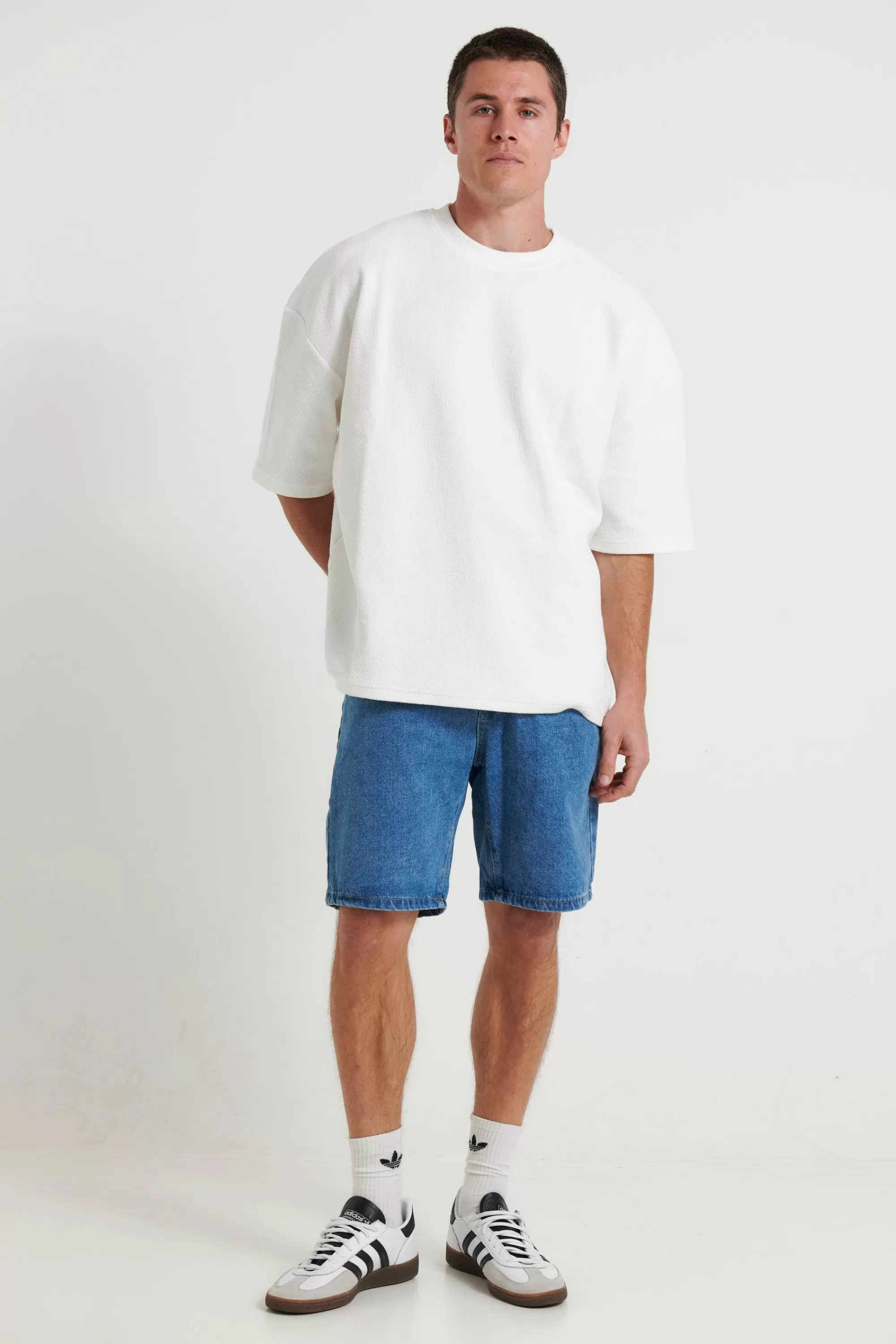 Tees>Sampson and Taylor Nth Heavy Ribbed Tee Ivory