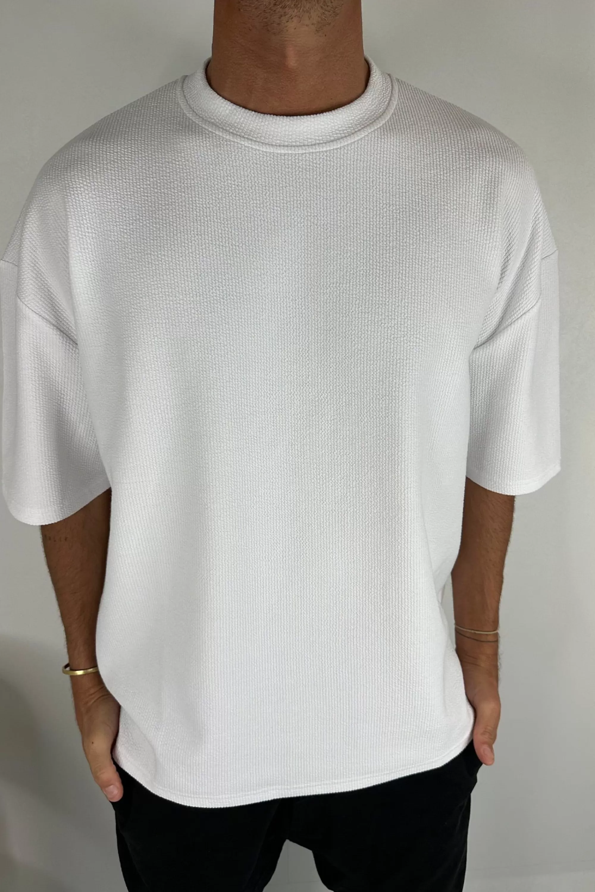 Tees>Sampson and Taylor Nth Heavy Ribbed Tee White