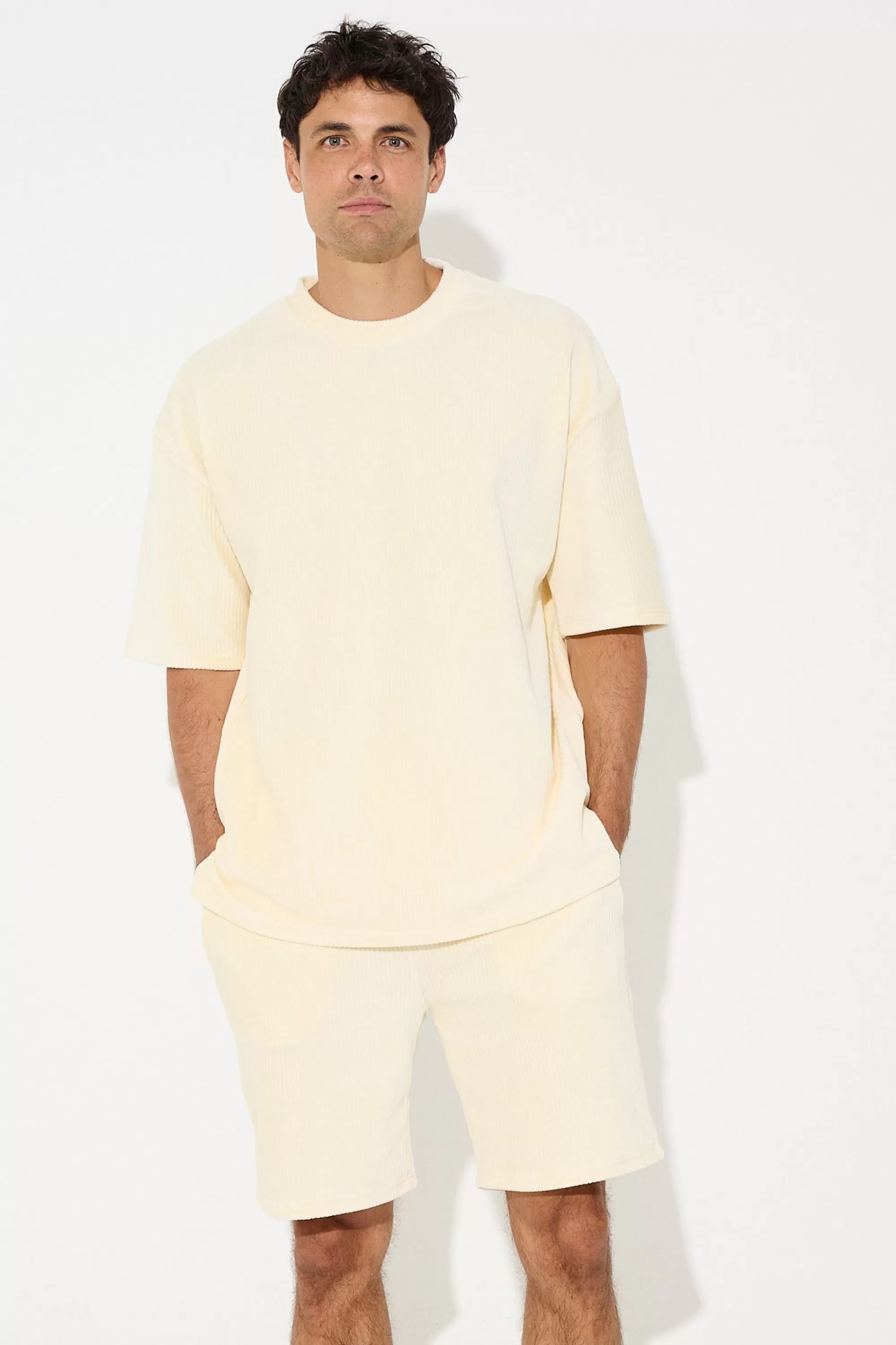 Tees>NTH Ribbed Cord Tee Ivory