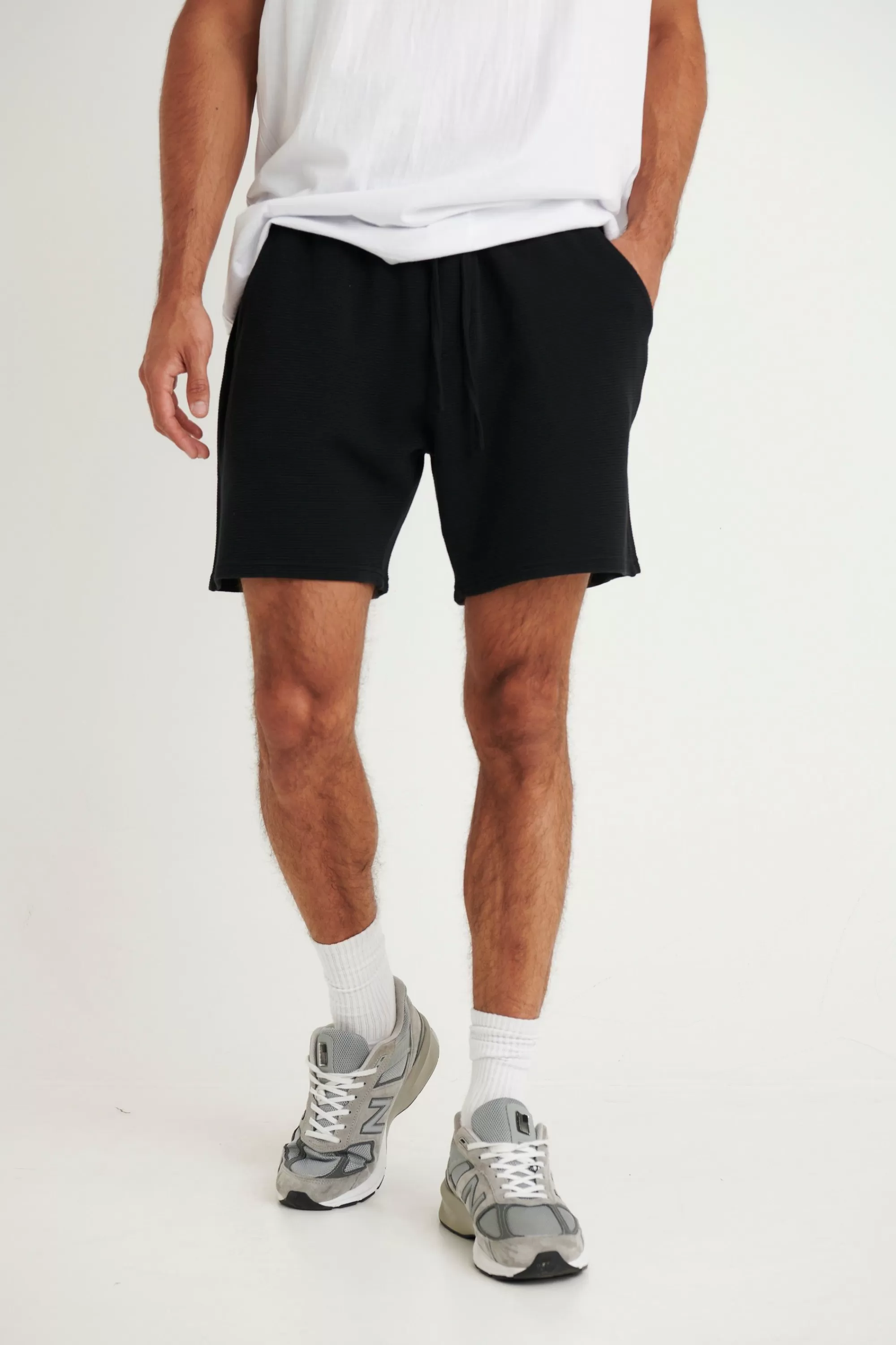 Shorts>NTH Waffle Short Black