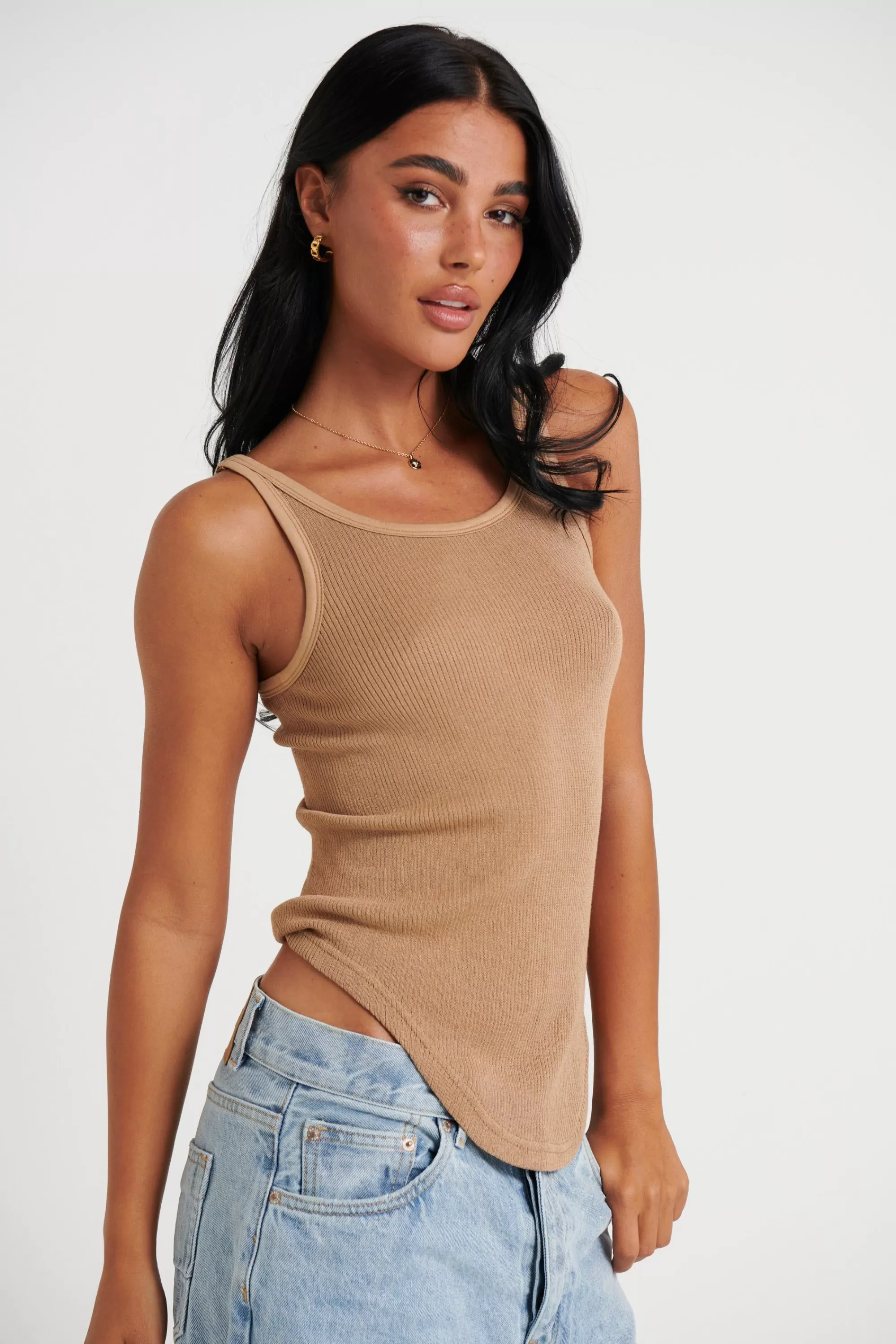 Tops>Bayse Poppy Tank Latte