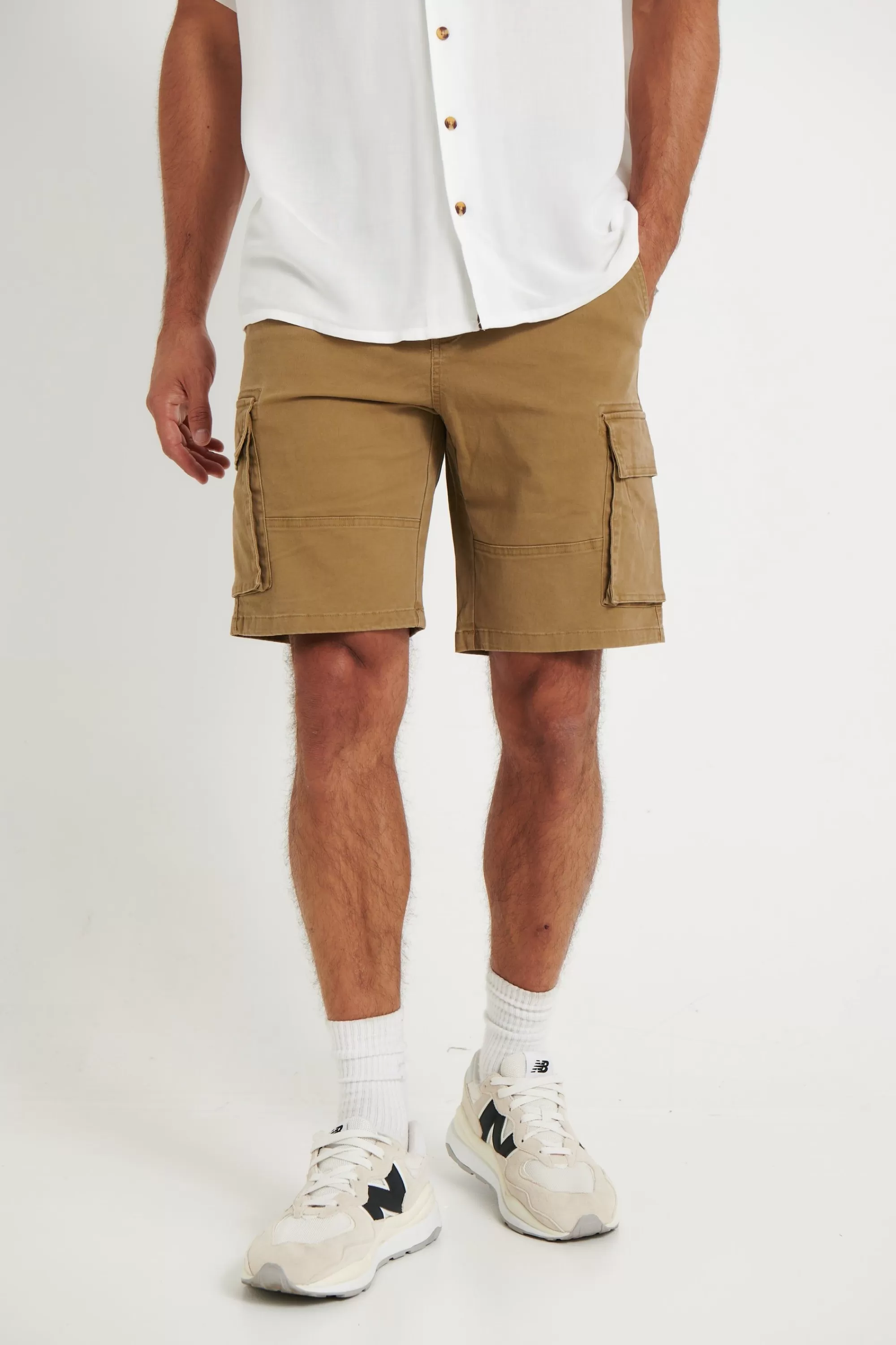 Shorts>Sampson and Taylor Premium Cotton Short Army - Final Sale