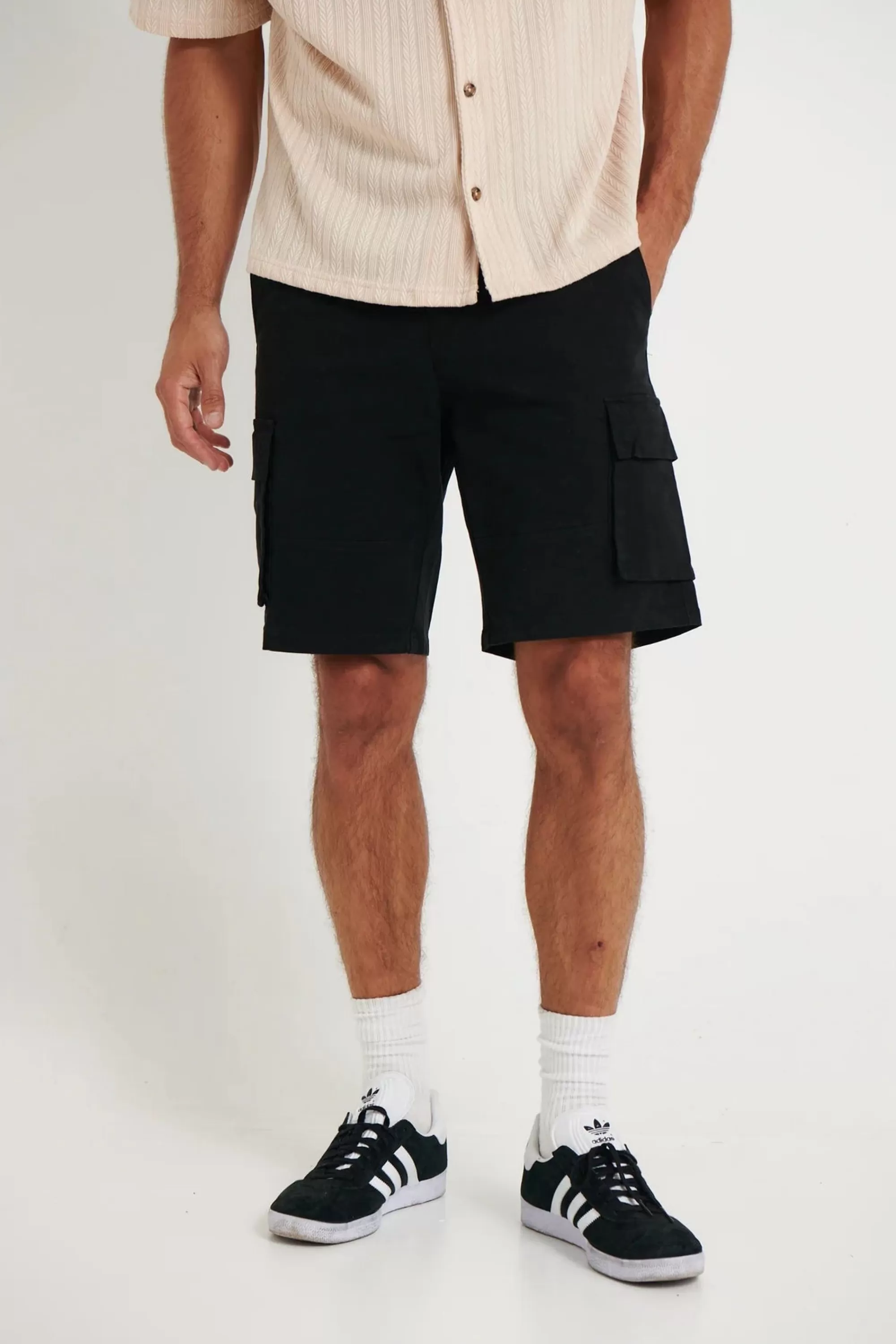 Shorts>Sampson and Taylor Premium Cotton Short Black