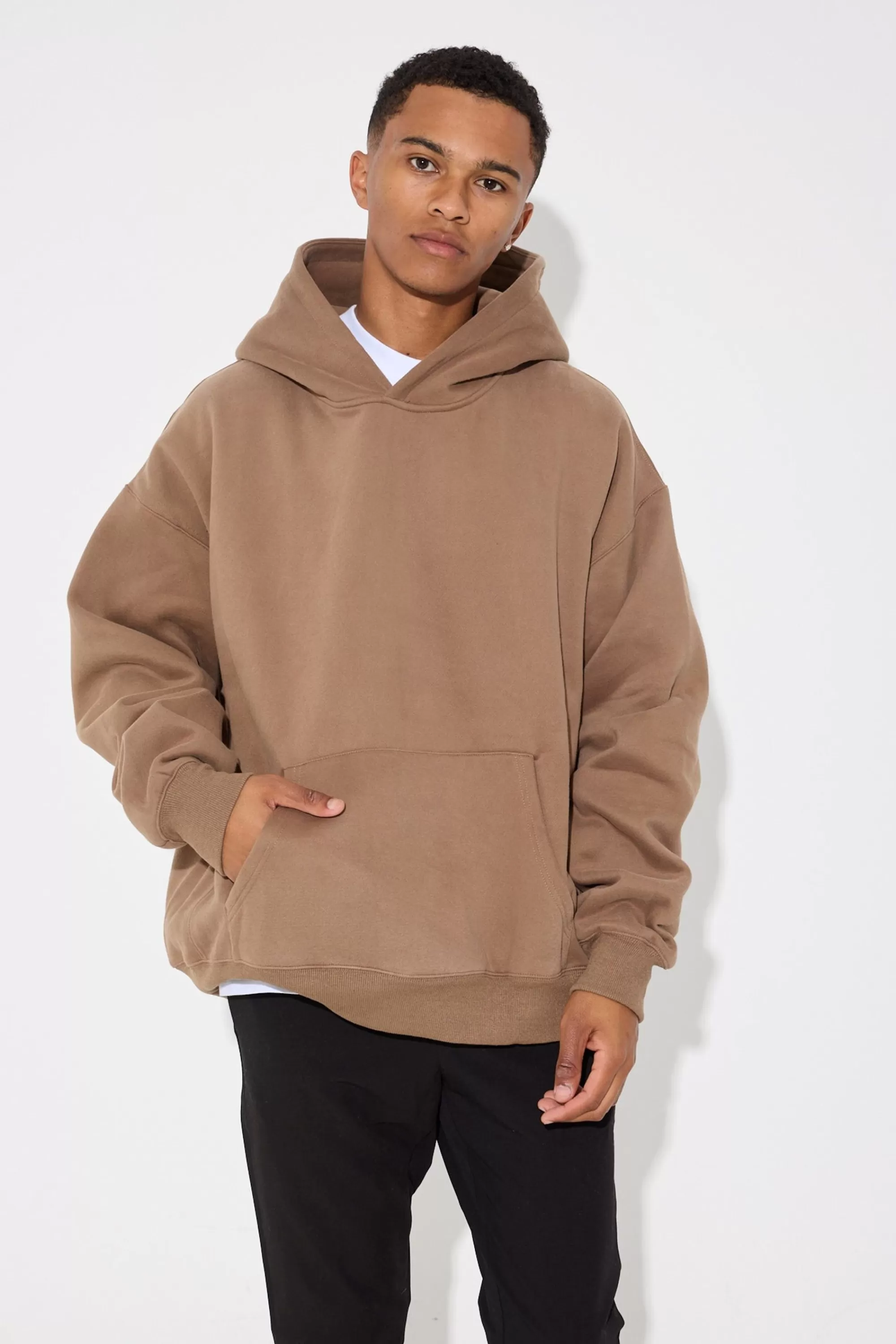 Hoodies & Sweaters>Sampson and Taylor Roman Oversize Hoodie Choc