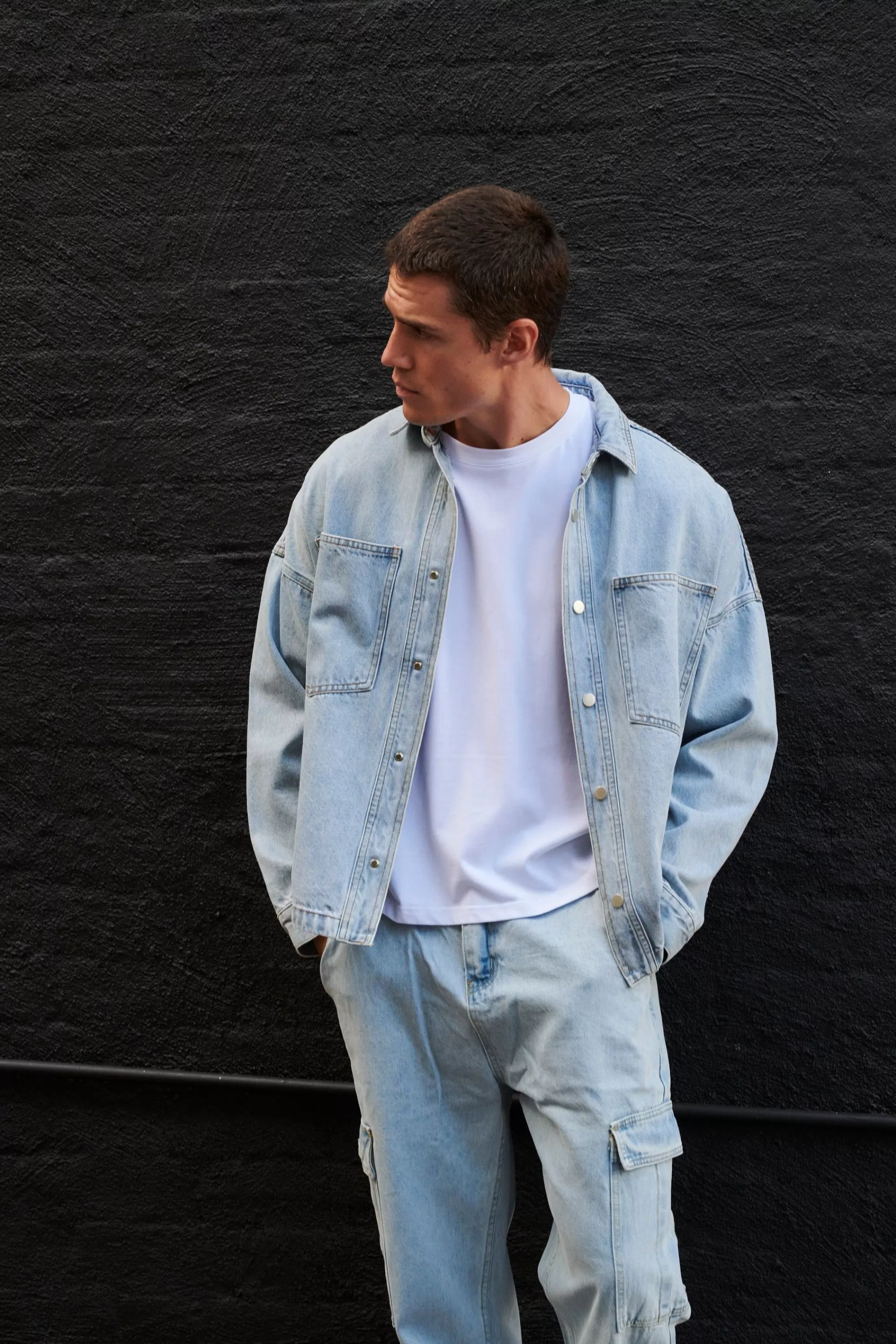 Denim>Sampson and Taylor Ryder Baggy Denim Blue