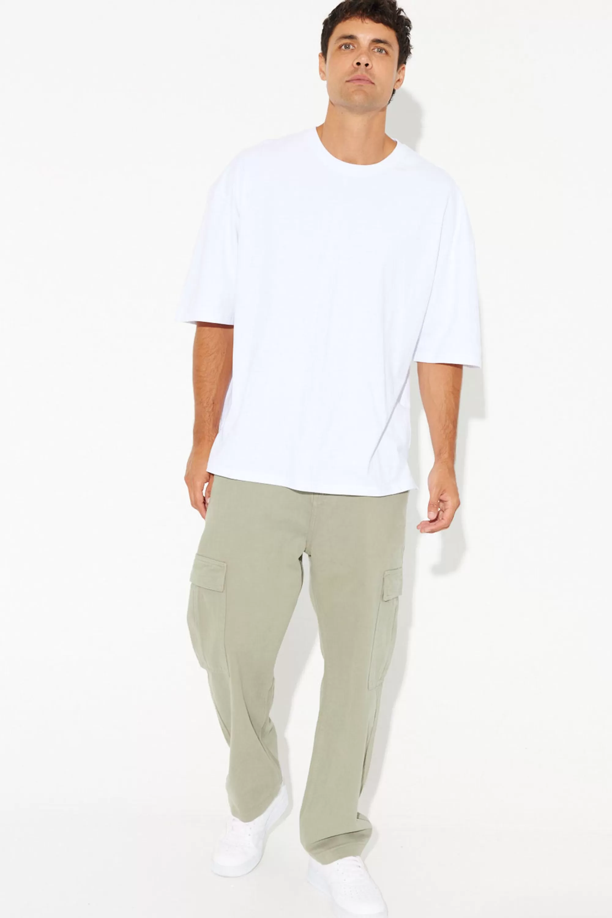 Pants>Sampson and Taylor Ryder Baggy Pants Khaki